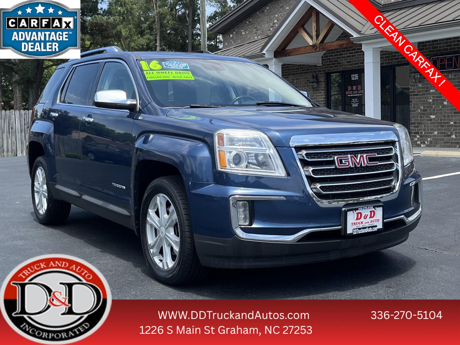 Slate Blue Metallic 2016 GMC Terrain SUV / Crossover All-Wheel Drive 6-Speed Automatic
