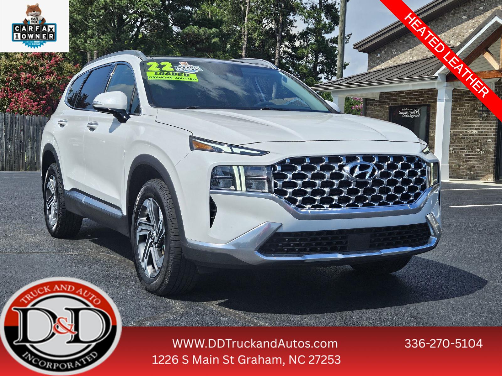 Quartz White 2022 Hyundai Santa Fe SUV / Crossover All-Wheel Drive Automatic