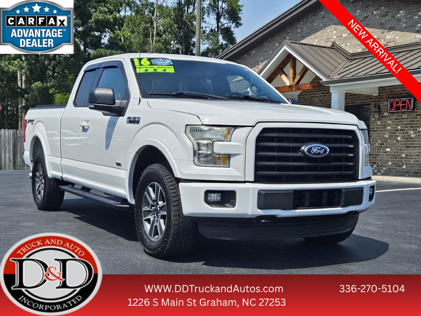 Oxford White 2016 Ford F-150 Pickup Truck Four-Wheel Drive 6-Speed Automatic