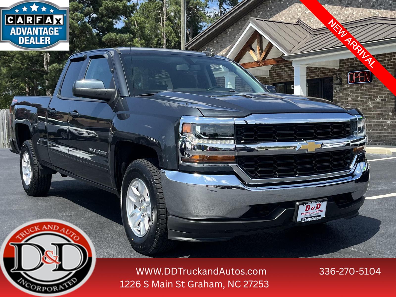 Gray (Graphite Metallic) 2019 Chevrolet Silverado 1500 Pickup Truck Four-Wheel Drive 6-Speed Automatic