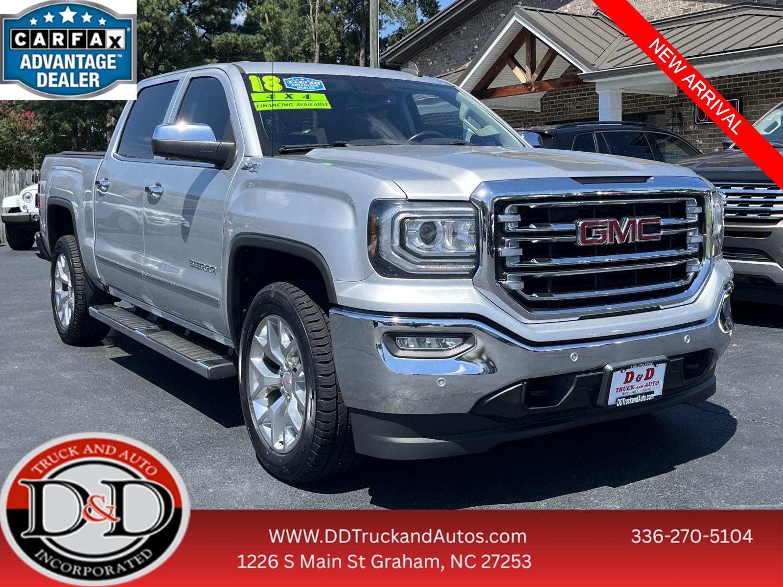 Quicksilver Metallic 2018 GMC Sierra 1500 Pickup Truck Four-Wheel Drive 6-Speed Automatic