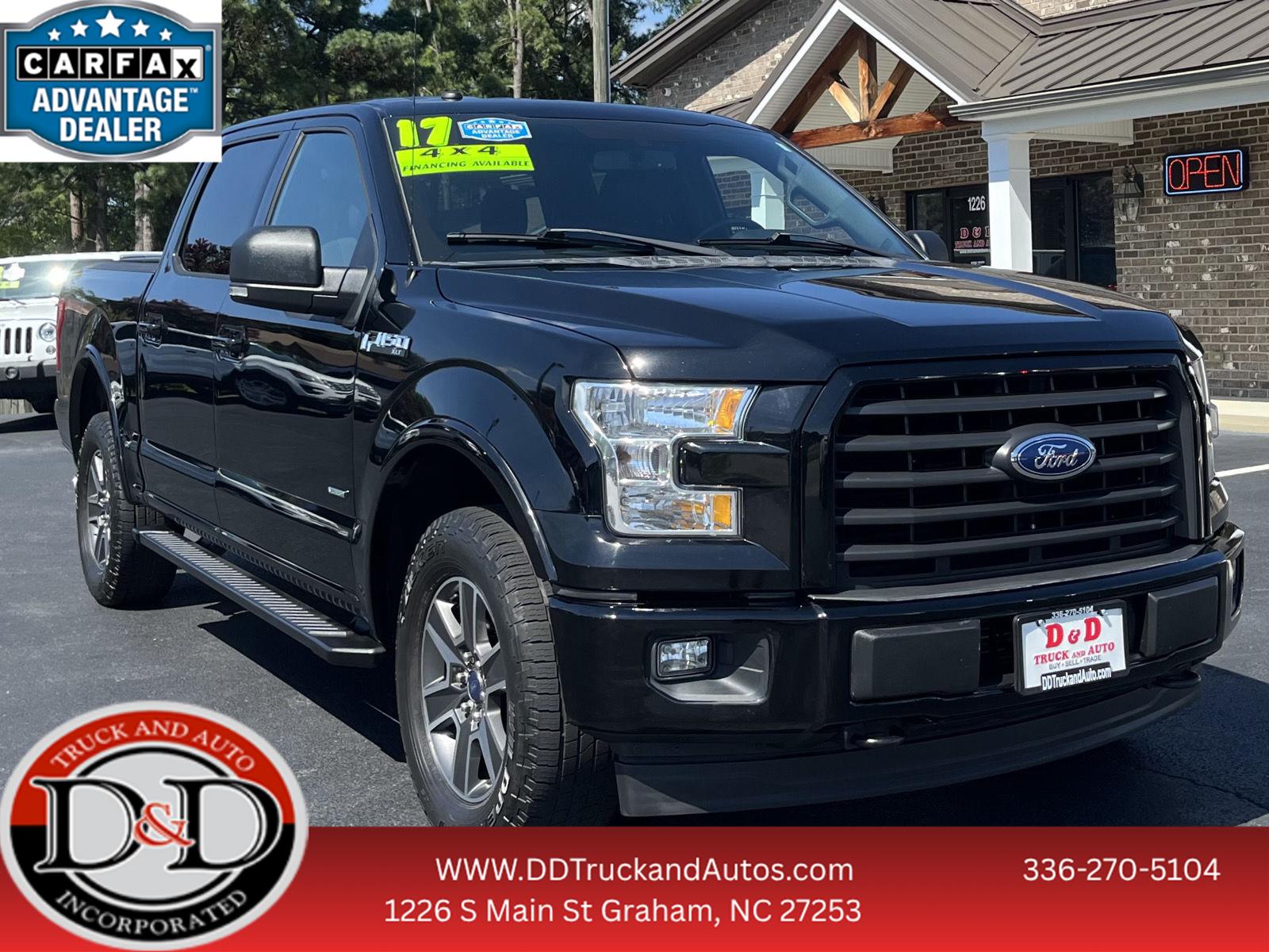 Shadow Black 2017 Ford F-150 Pickup Truck Four-Wheel Drive 6-Speed Automatic