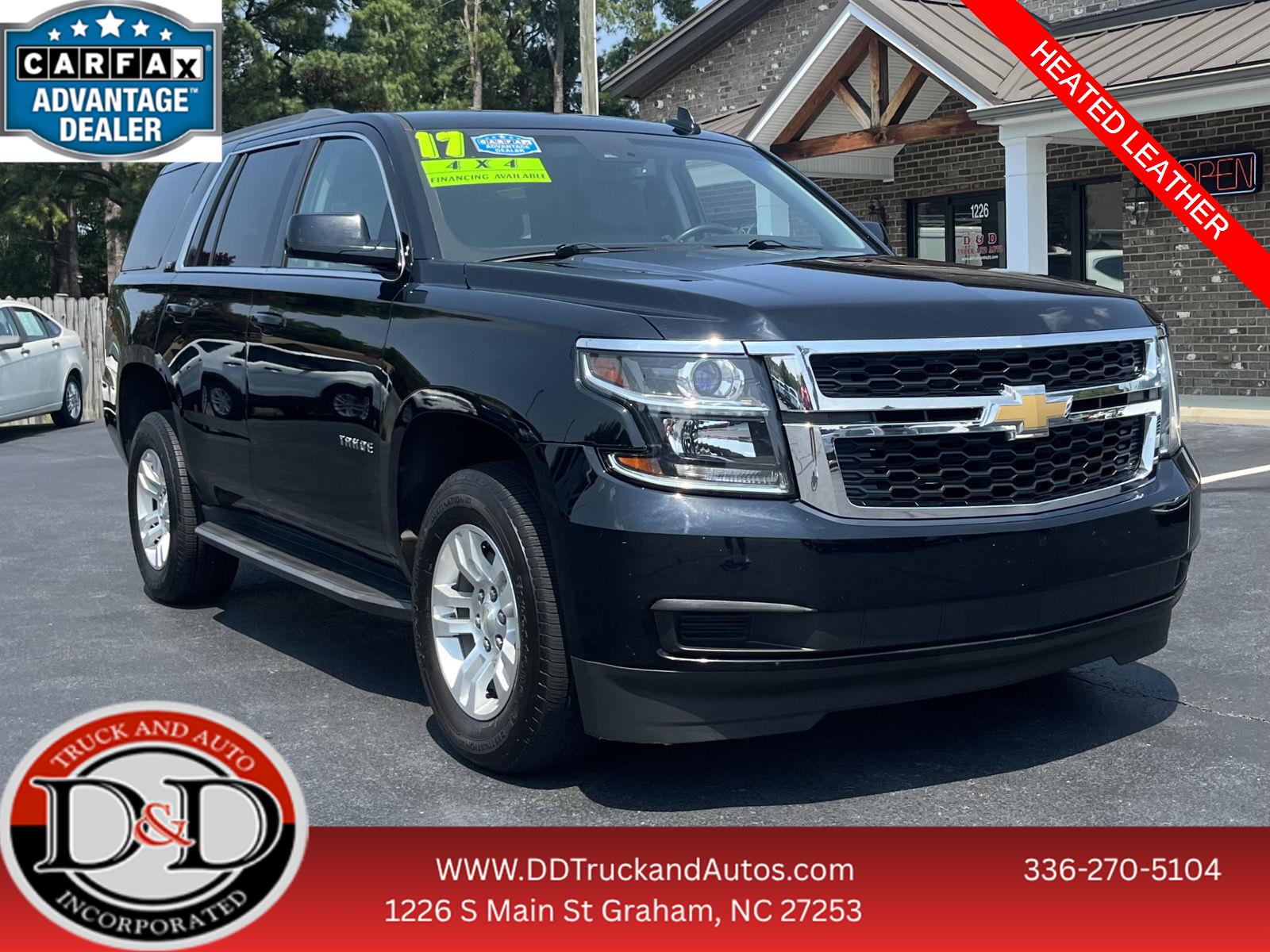 Black 2017 Chevrolet Tahoe SUV / Crossover Four-Wheel Drive 6-Speed Automatic