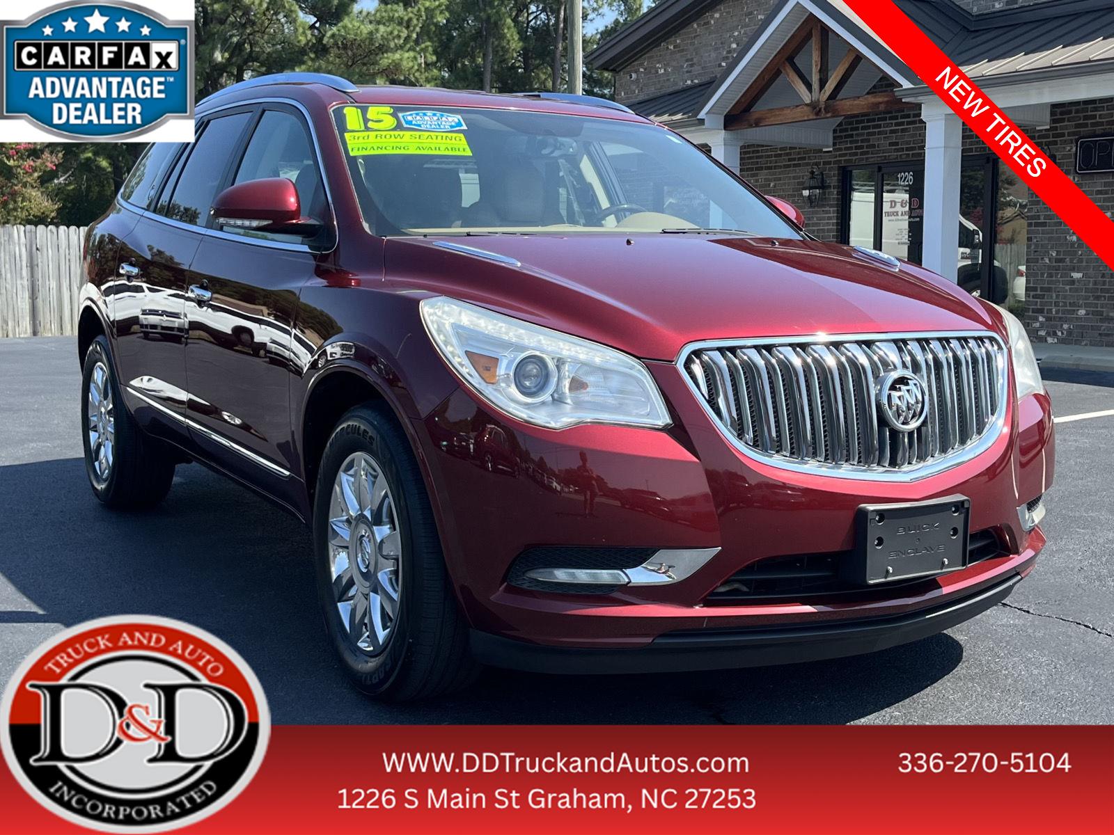 Crimson Red Tintcoat 2015 Buick Enclave SUV / Crossover Front-Wheel Drive 6-Speed Automatic Overdrive