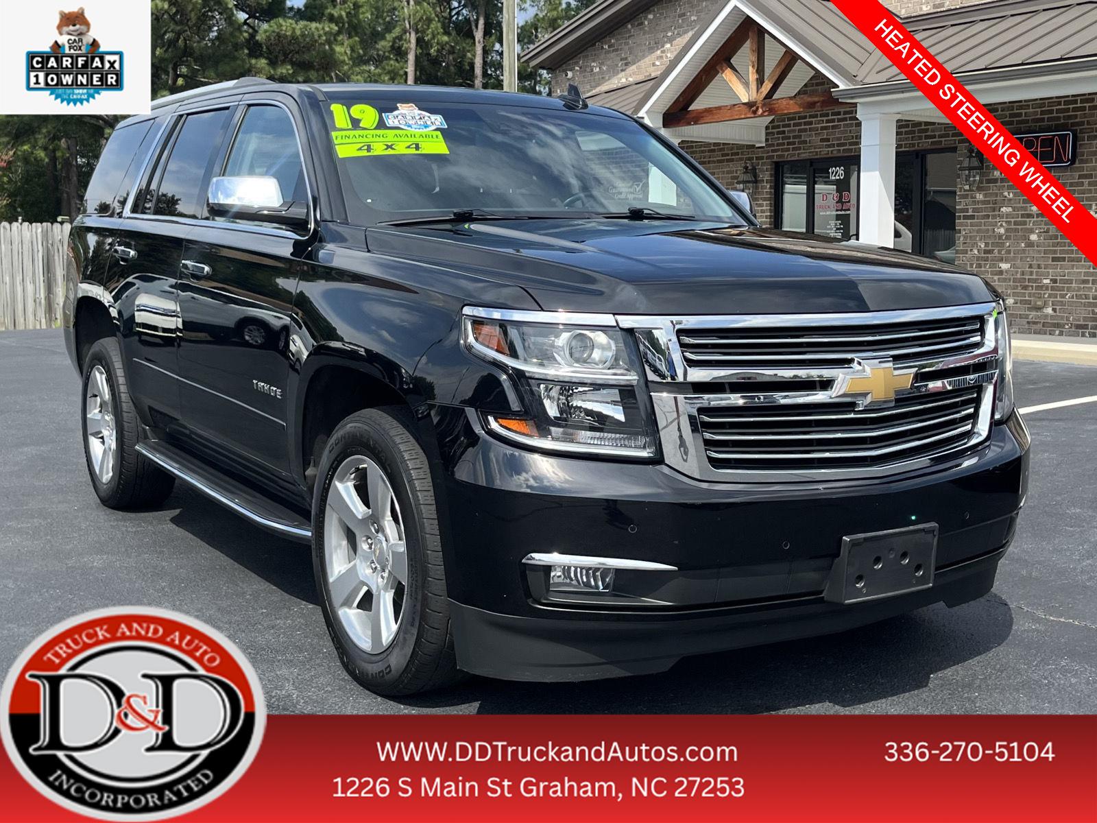 Black 2019 Chevrolet Tahoe SUV / Crossover Four-Wheel Drive 6-Speed Automatic