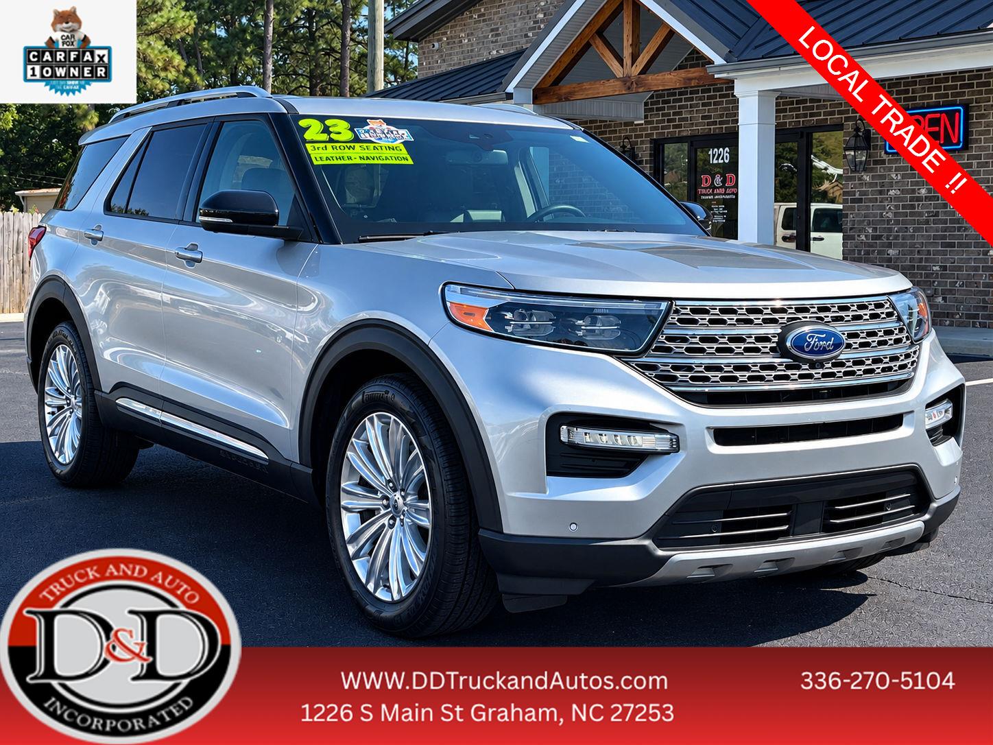 Iconic Silver Metallic 2023 Ford Explorer SUV / Crossover Rear-Wheel Drive Automatic