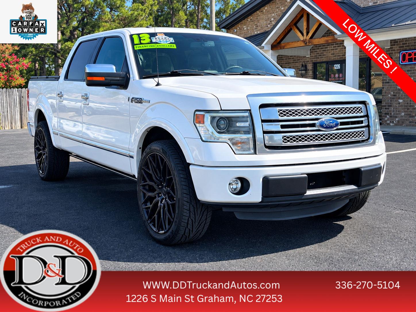 White Platinum Metallic Tri-Coat 2013 Ford F-150 Pickup Truck 4X2 6-Speed Automatic Overdrive