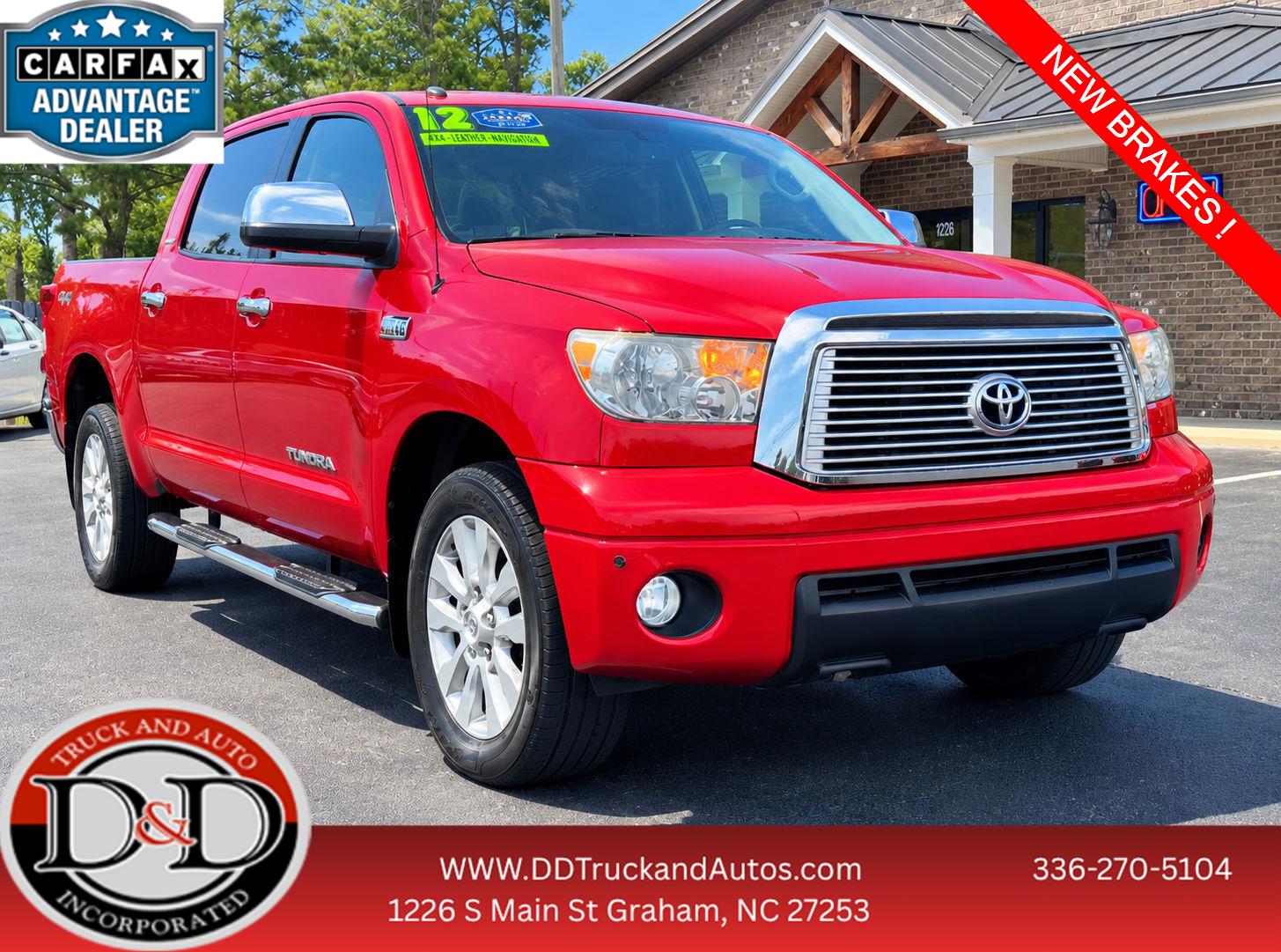 Radiant Red 2012 Toyota Tundra Pickup Truck 4X2 Automatic