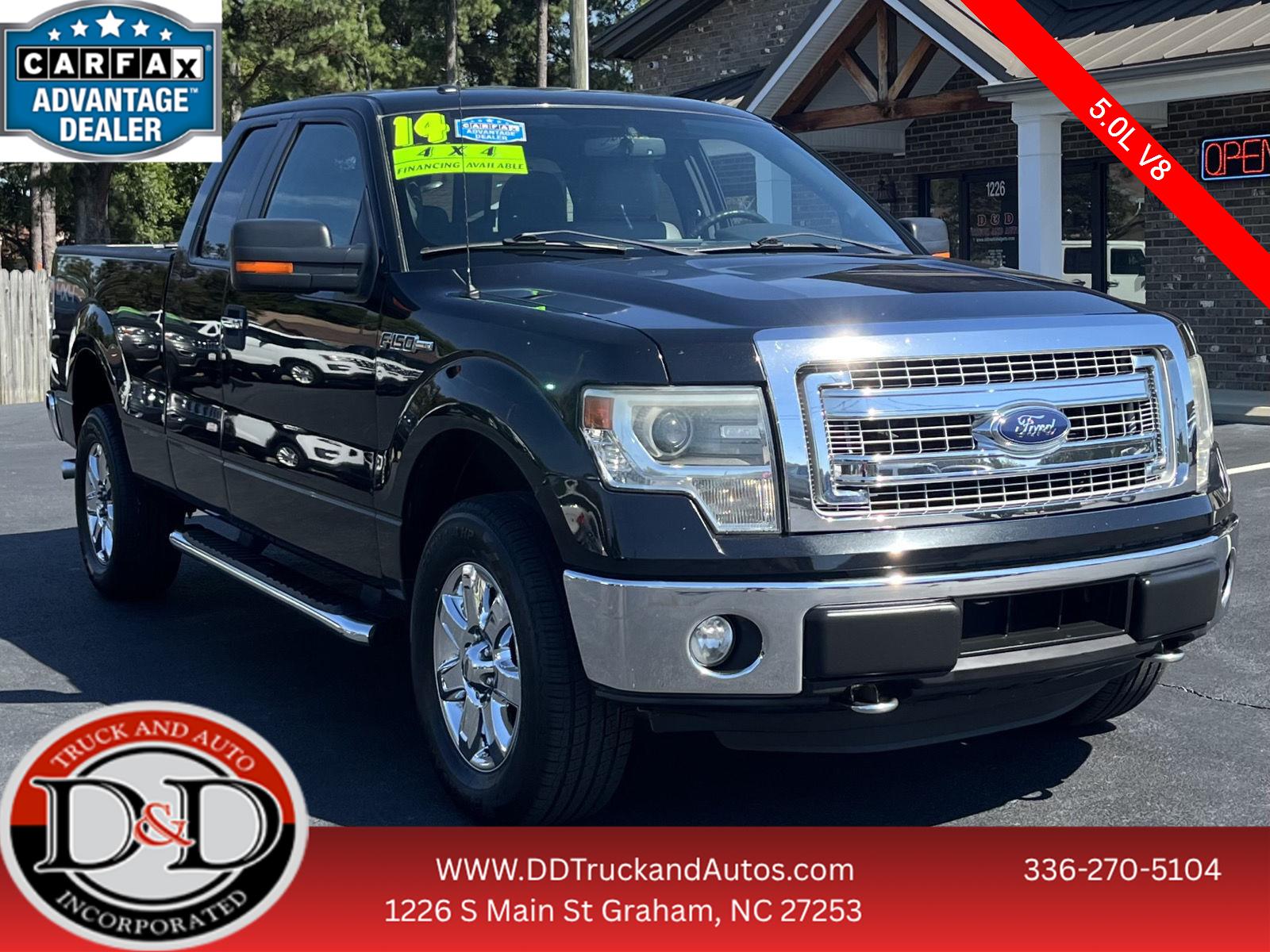 Tuxedo Black Metallic 2014 Ford F-150 Pickup Truck Four-Wheel Drive 6-Speed Automatic