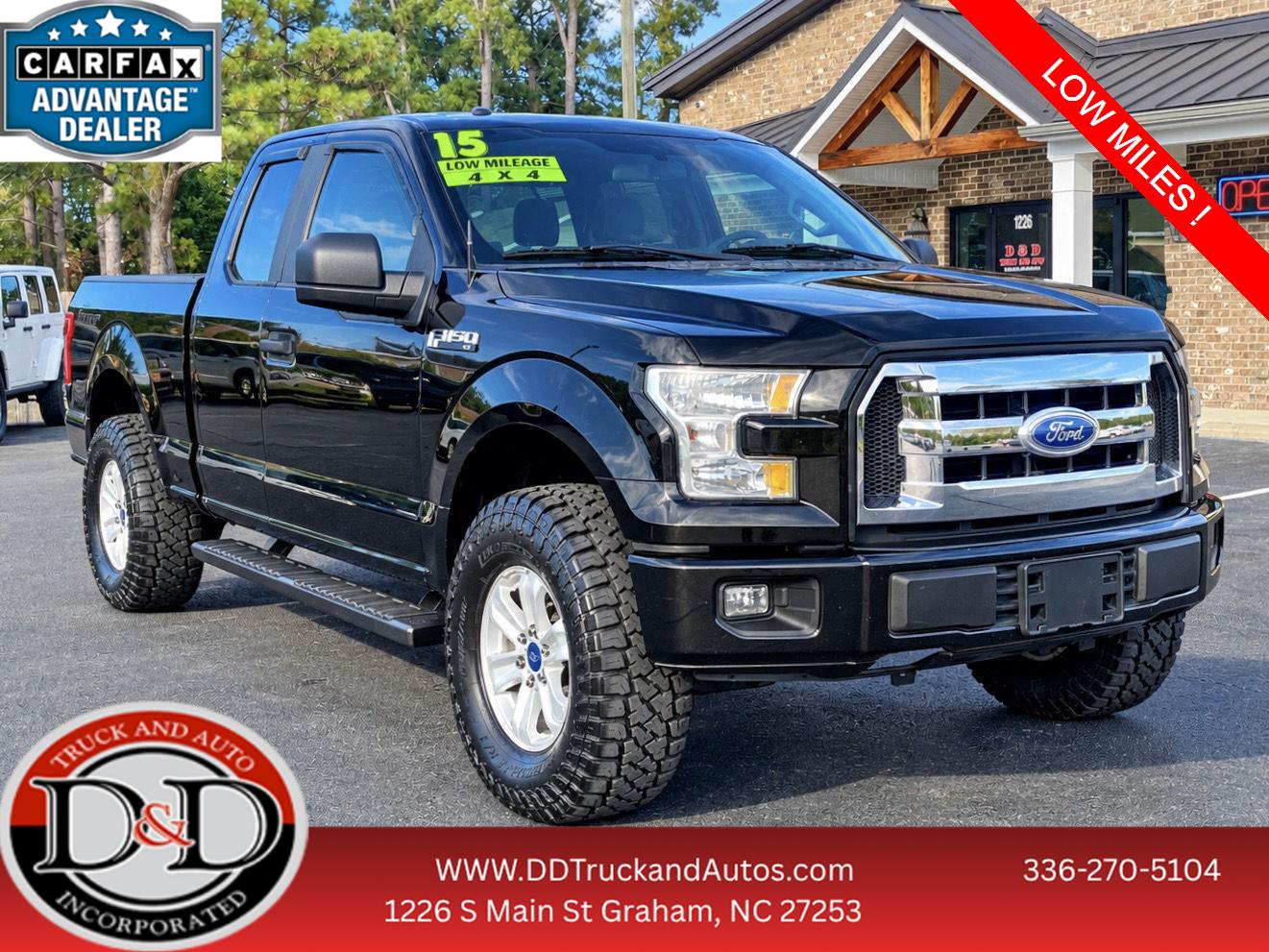 Tuxedo Black Metallic 2015 Ford F-150 Pickup Truck Four-Wheel Drive 6-Speed Automatic