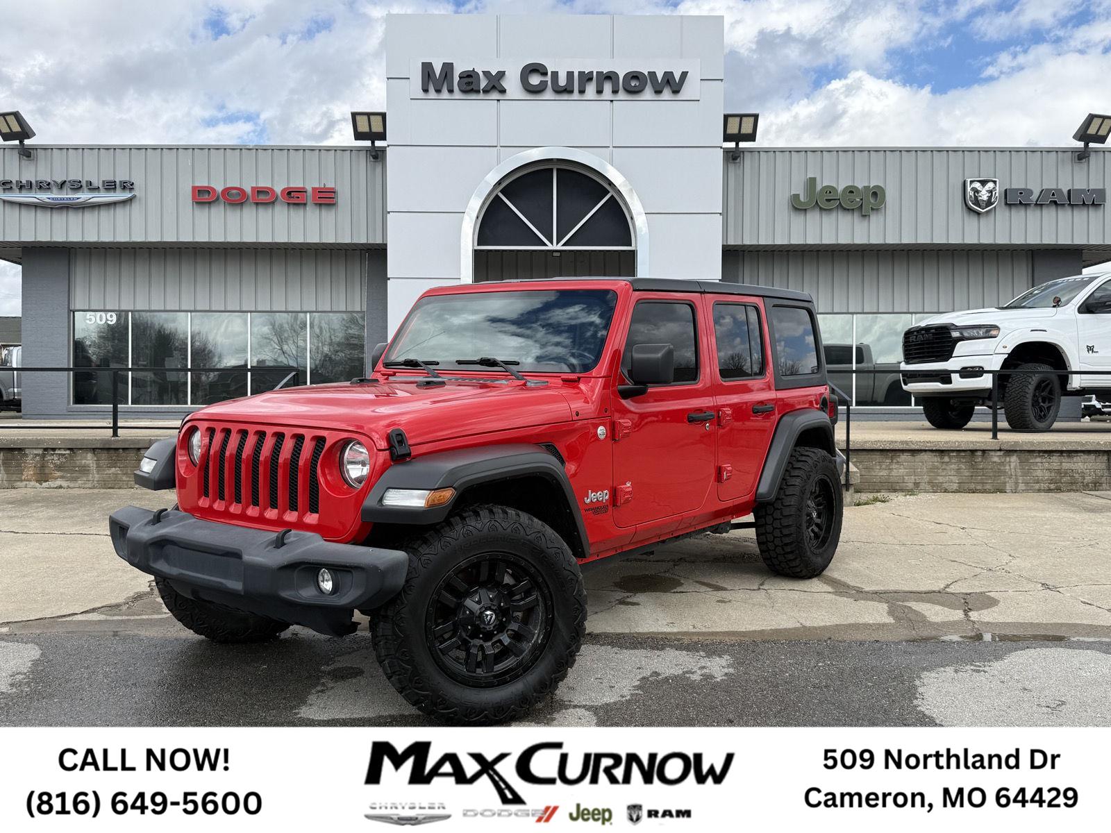 Firecracker Red Clearcoat 2020 Jeep Wrangler Unlimited Sport S 4WD SUV / Crossover Four-Wheel Drive 8-Speed Automatic