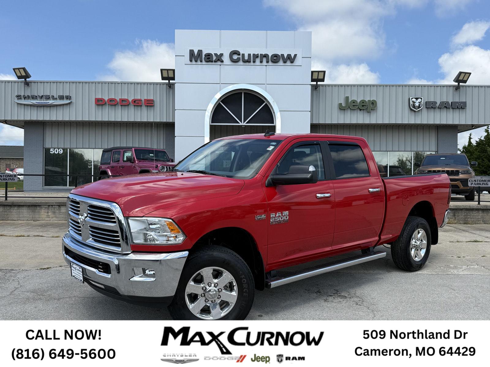 Flame Red Clearcoat 2015 RAM 2500 Pickup Truck Four-Wheel Drive 6-Speed Automatic