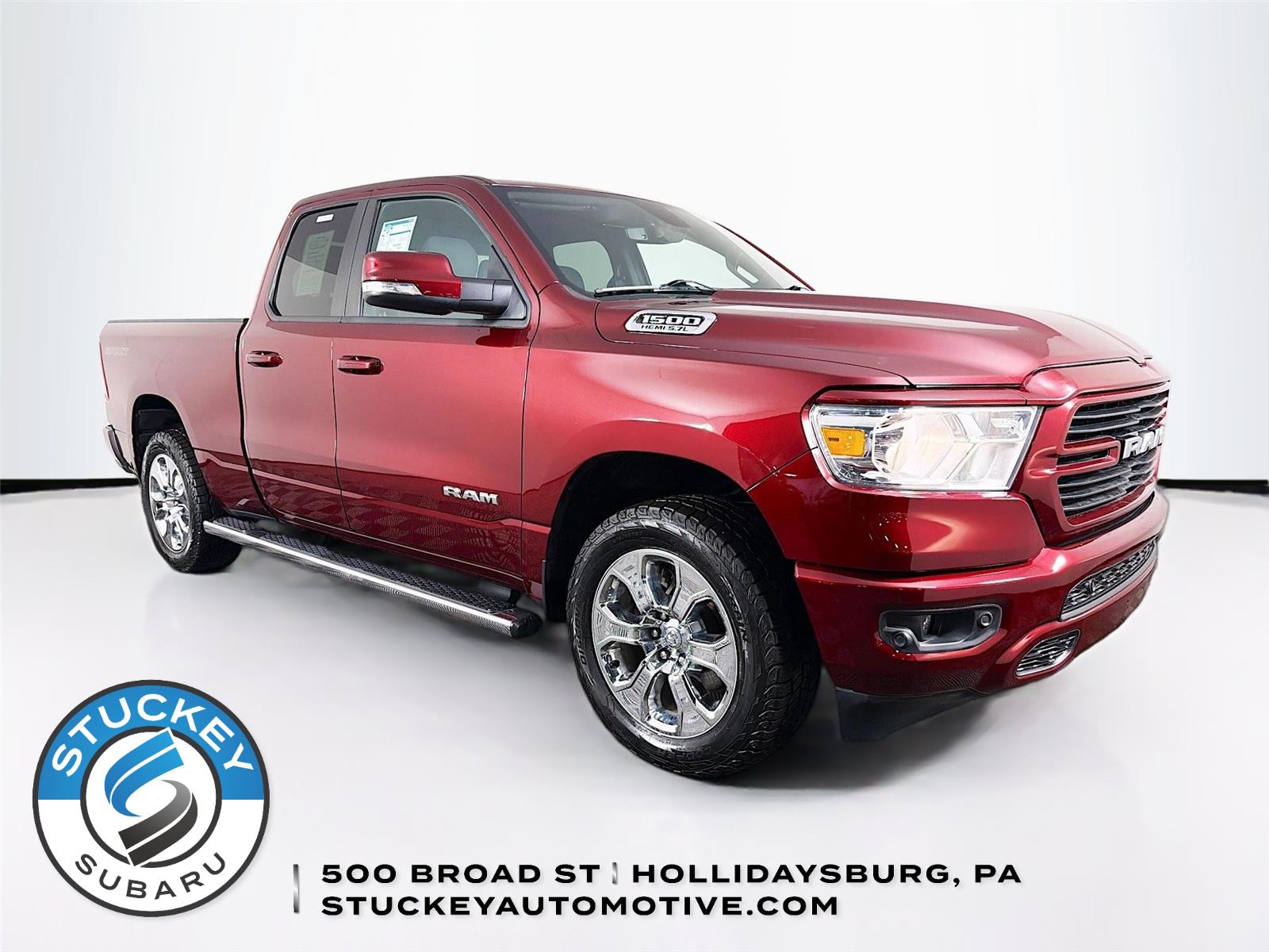 Delmonico Red Pearlcoat 2021 RAM 1500 Big Horn Quad Cab 4WD Pickup Truck Four-Wheel Drive 8-Speed Automatic