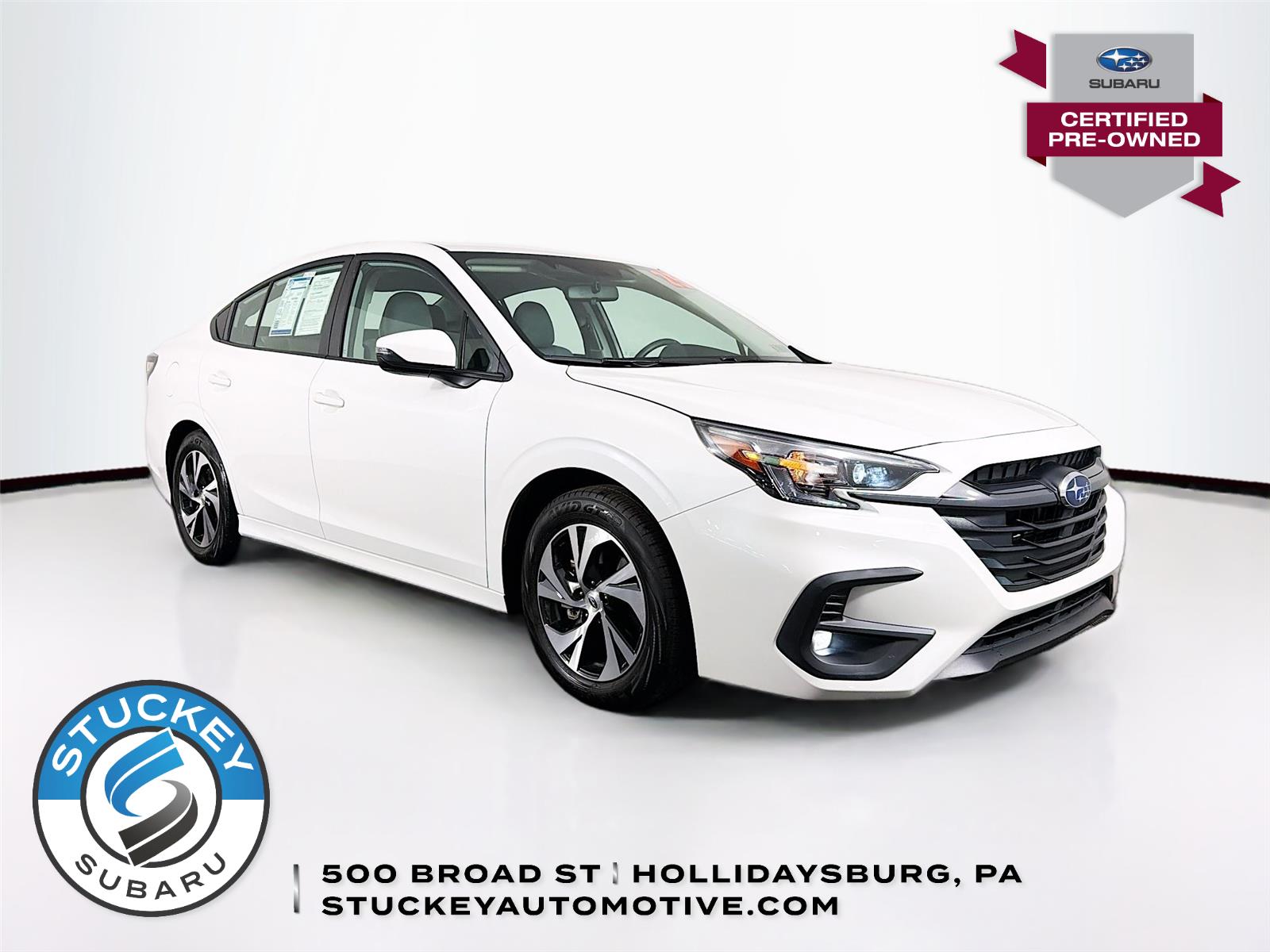 Crystal White Pearl 2025 Subaru Legacy Premium AWD Sedan All-Wheel Drive Continuously Variable Transmission