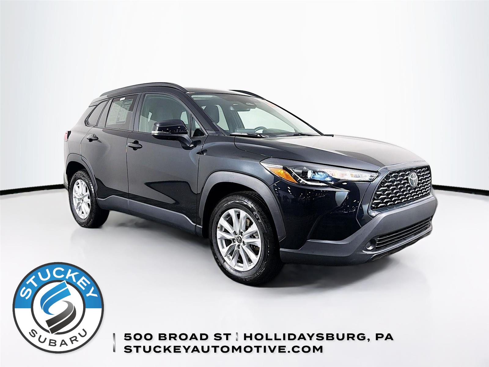 Jet Black 2025 Toyota Corolla Cross LE FWD SUV / Crossover Front-Wheel Drive Continuously Variable Transmission