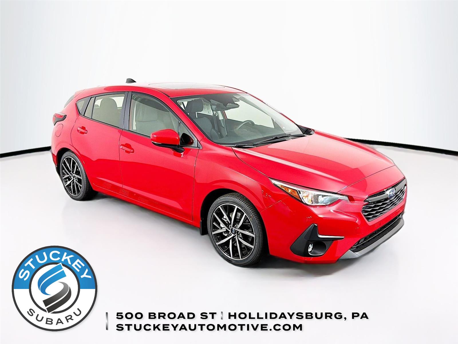 Pure Red 2026 Subaru Impreza Sport AWD Wagon All-Wheel Drive Continuously Variable Transmission