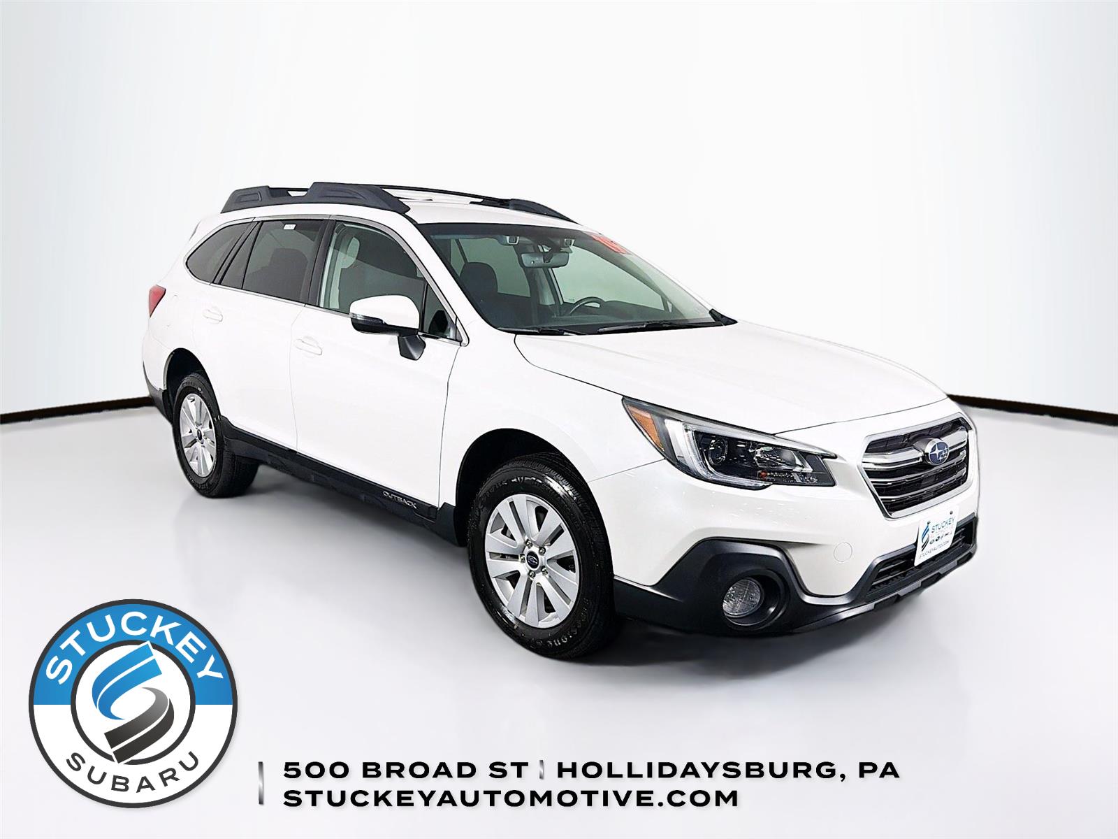 Crystal White Pearl 2019 Subaru Outback 2.5i Premium AWD Wagon All-Wheel Drive Continuously Variable Transmission