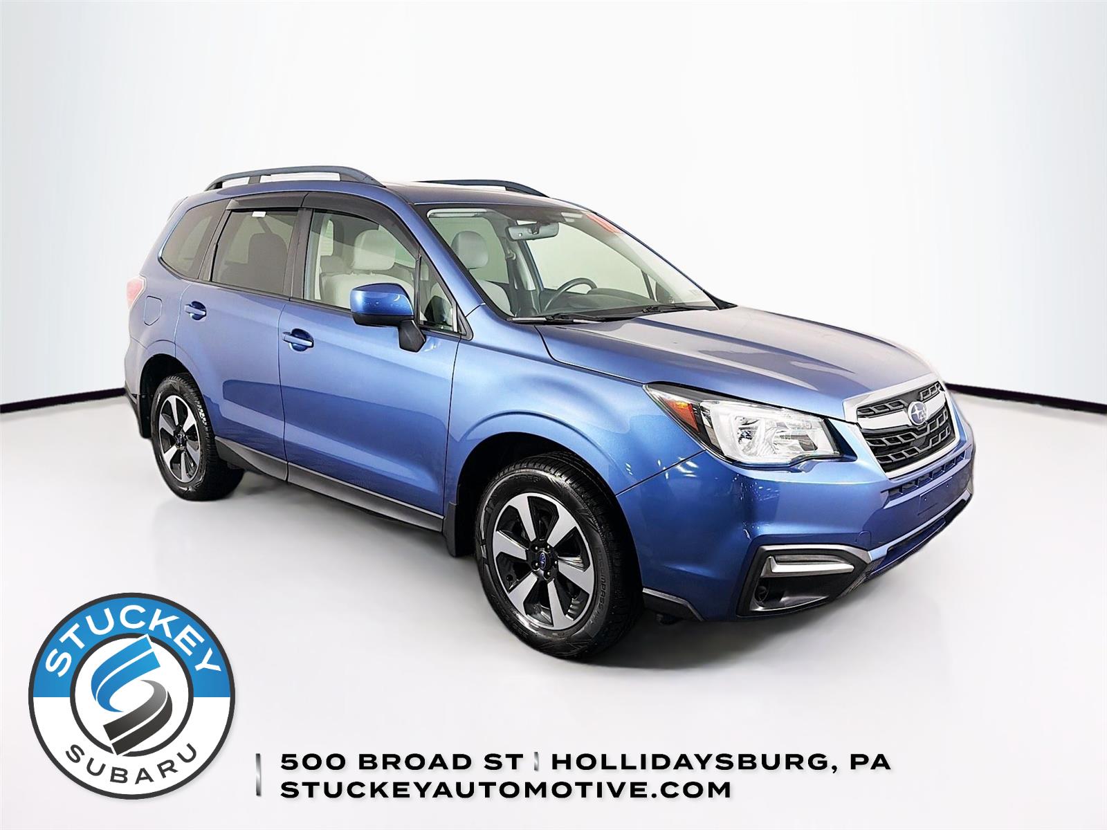 Quartz Blue Pearl 2018 Subaru Forester 2.5i Premium SUV / Crossover All-Wheel Drive Continuously Variable Transmission