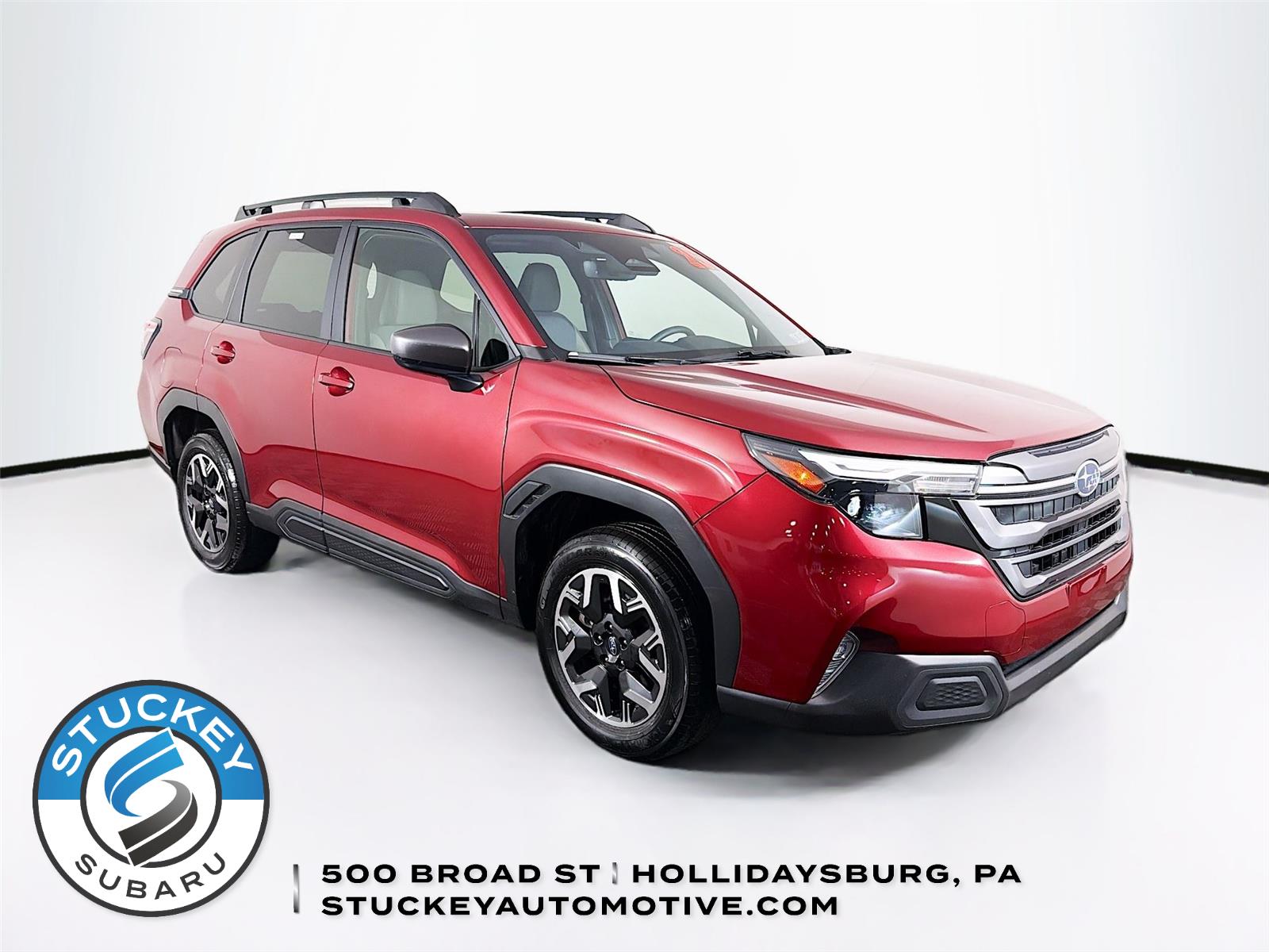 Crimson Red Pearl 2025 Subaru Forester Premium Crossover AWD SUV / Crossover All-Wheel Drive Continuously Variable Transmission