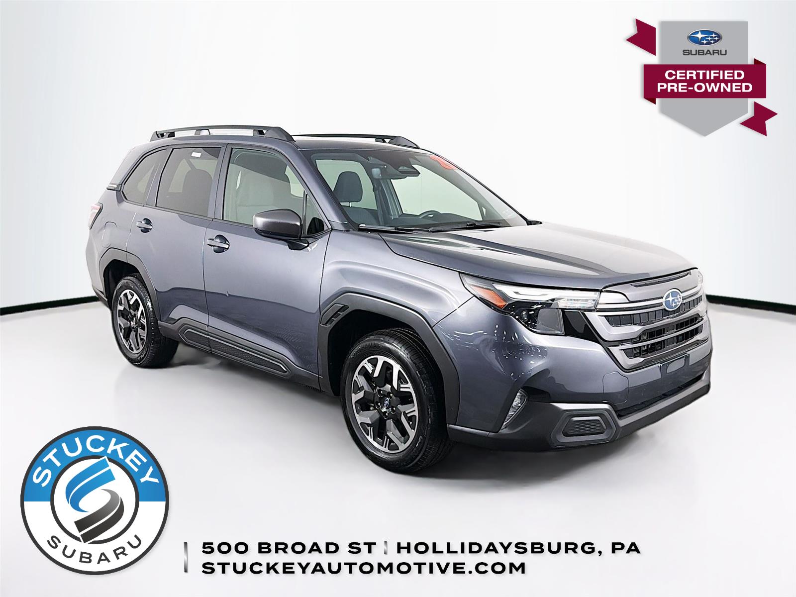 Magnetite Gray Metallic 2025 Subaru Forester Premium Crossover AWD SUV / Crossover All-Wheel Drive Continuously Variable Transmission