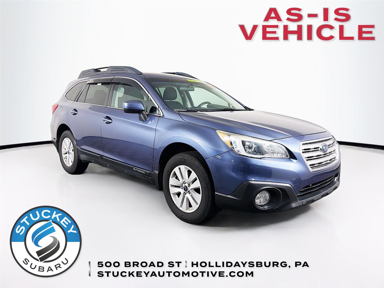 Blue 2015 Subaru Outback 2.5i Premium Wagon All-Wheel Drive Continuously Variable Transmission
