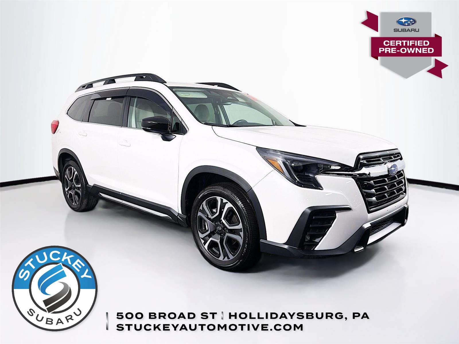 Crystal White Pearl 2024 Subaru Ascent Limited 8-Passenger AWD SUV / Crossover All-Wheel Drive Continuously Variable Transmission