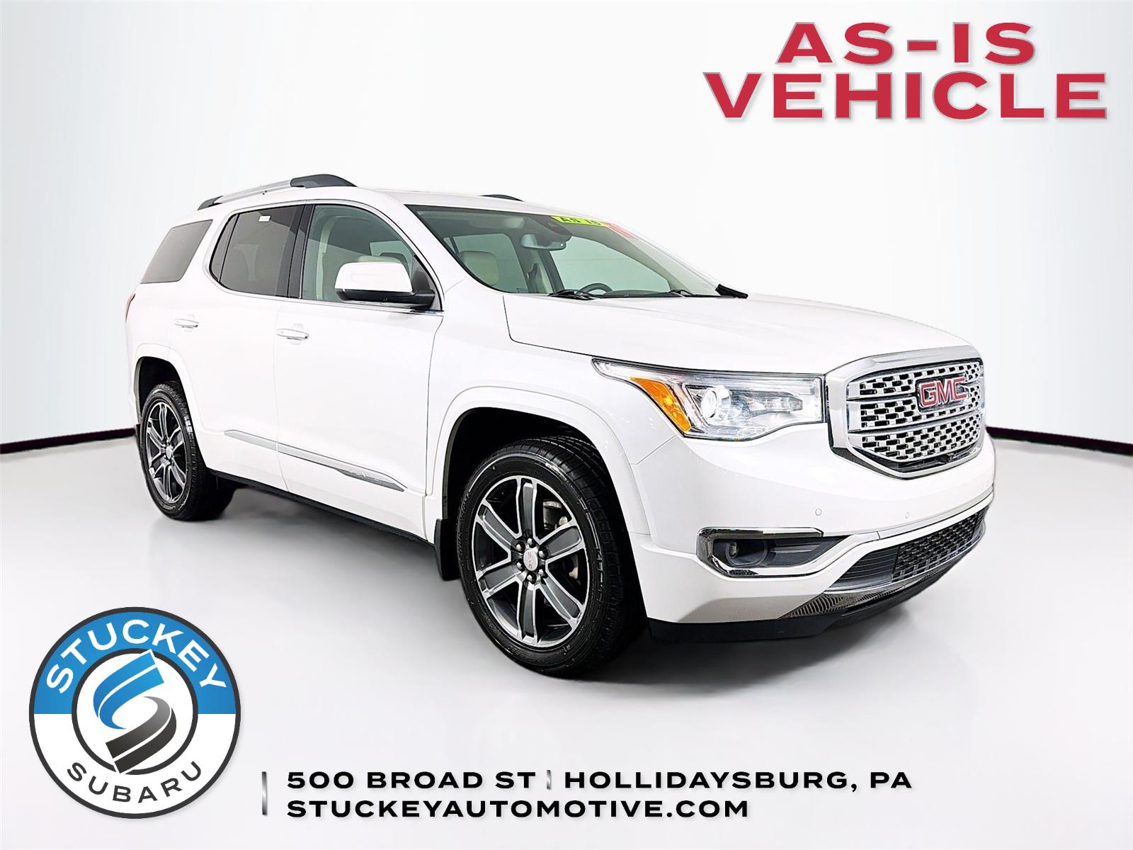 White Frost Tricoat 2019 GMC Acadia Denali AWD SUV / Crossover Four-Wheel Drive 6-Speed Automatic