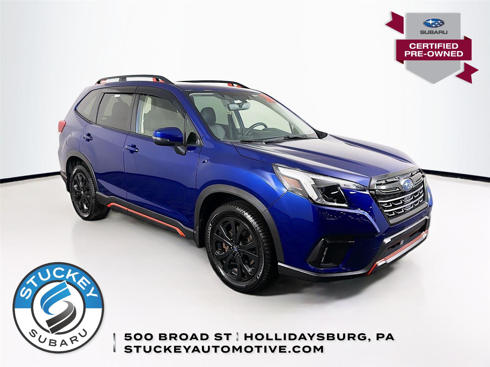 Sapphire Blue Pearl 2024 Subaru Forester Sport Crossover AWD SUV / Crossover All-Wheel Drive Continuously Variable Transmission