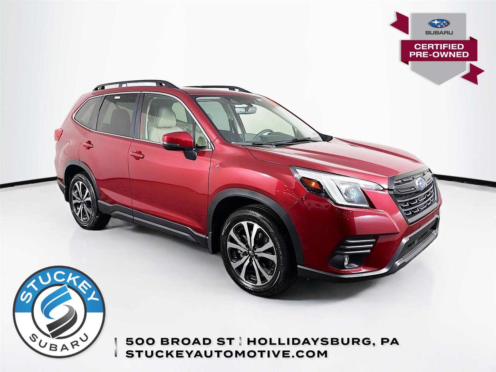 Crimson Red Pearl 2024 Subaru Forester Limited Crossover AWD SUV / Crossover All-Wheel Drive Continuously Variable Transmission