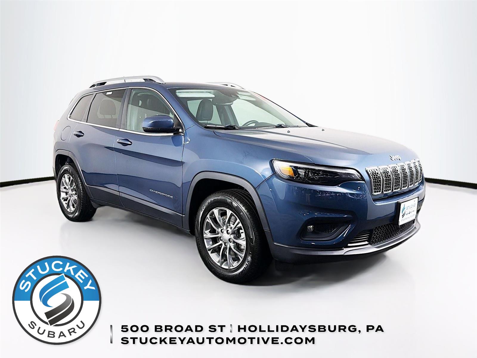 Slate Blue Pearlcoat 2021 Jeep Cherokee Latitude Lux 4WD SUV / Crossover Four-Wheel Drive 9-Speed Automatic