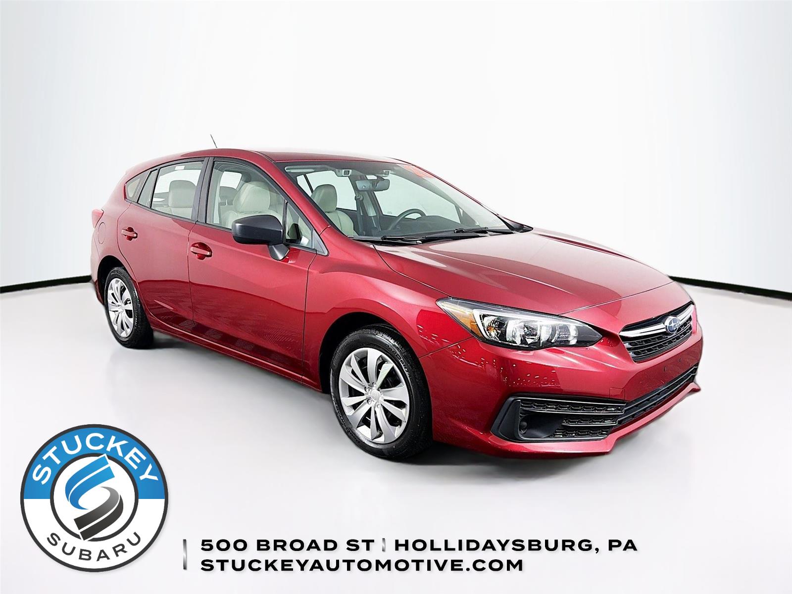 Crimson Red Pearl 2023 Subaru Impreza Sedan Continuously Variable Transmission