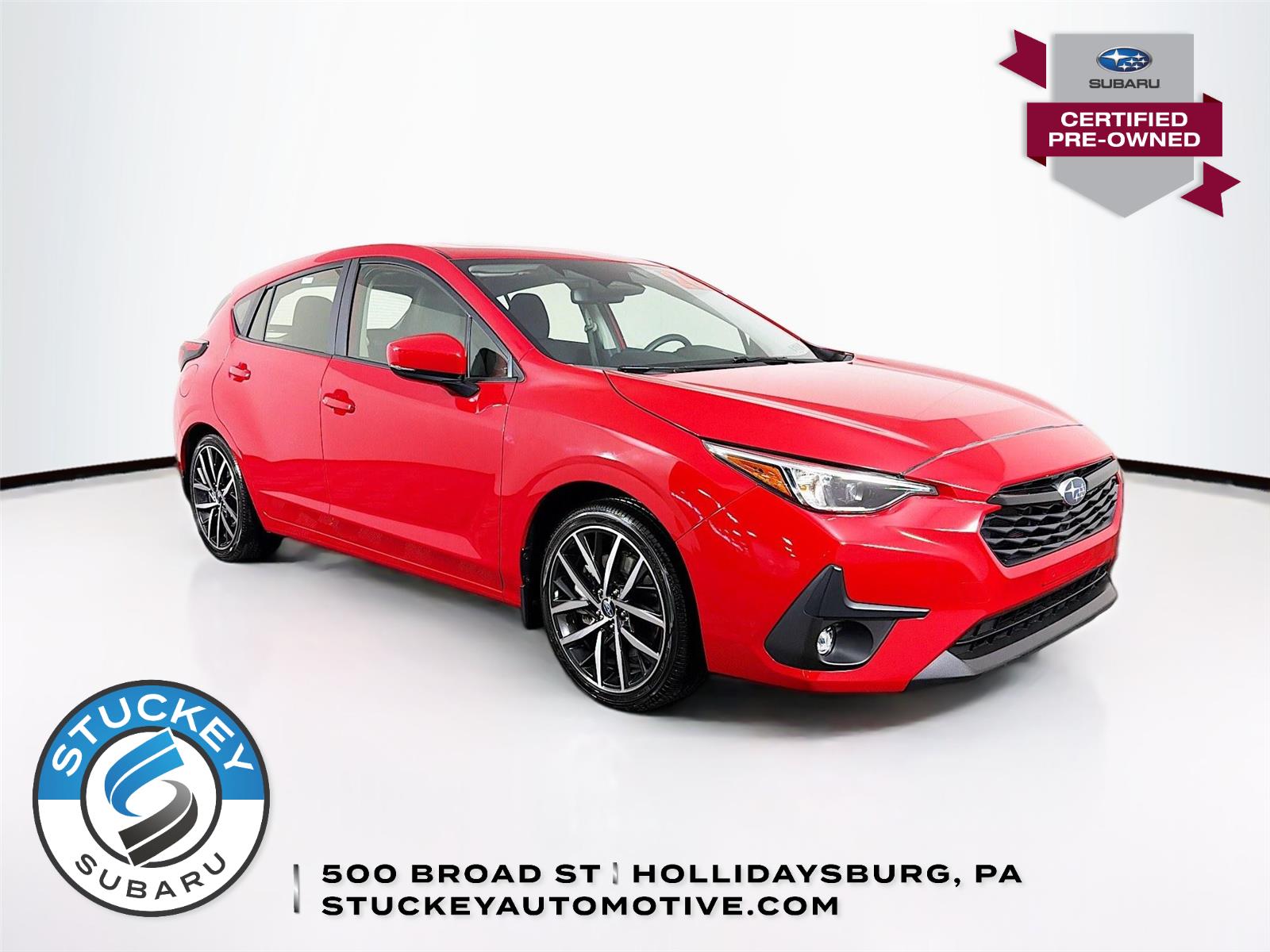 Pure Red 2026 Subaru Impreza Sport AWD Wagon All-Wheel Drive Continuously Variable Transmission