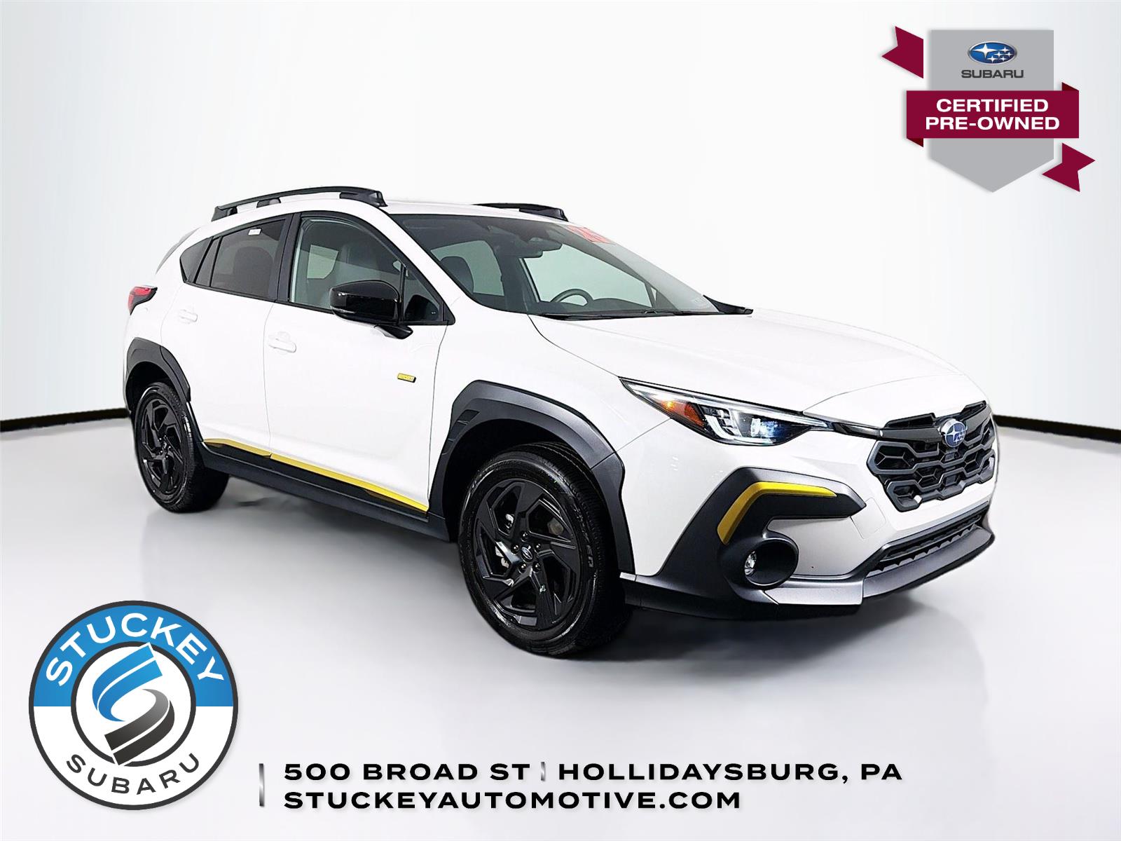 Crystal White Pearl 2025 Subaru Crosstrek Sport AWD SUV / Crossover All-Wheel Drive Continuously Variable Transmission