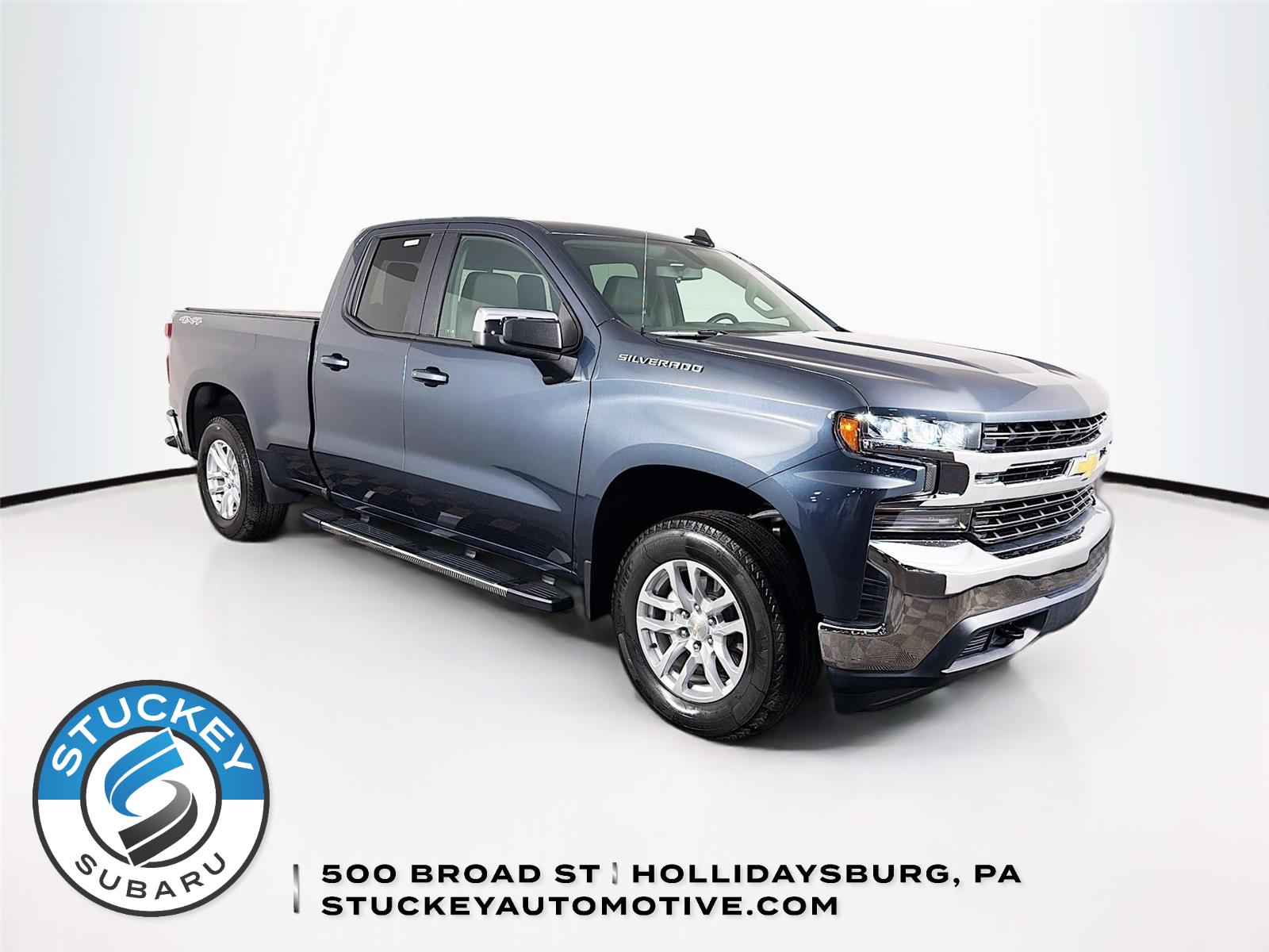 Shadow Gray Metallic 2020 Chevrolet Silverado 1500 LT Double Cab 4WD Pickup Truck Four-Wheel Drive 8-Speed Automatic