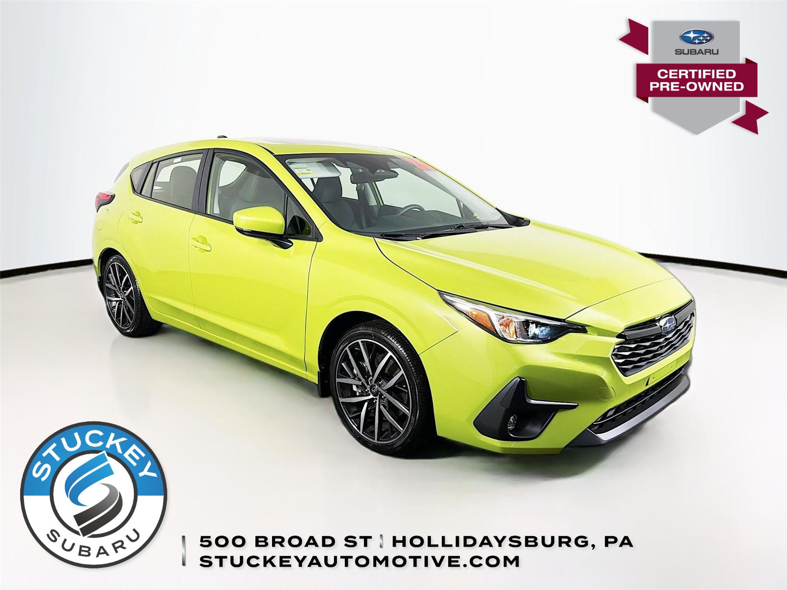 Citron Yellow Pearl 2026 Subaru Impreza Sport AWD Wagon All-Wheel Drive Continuously Variable Transmission