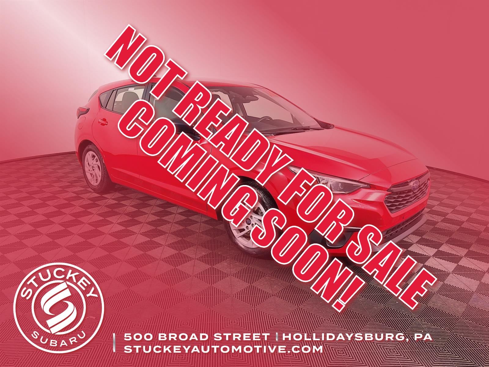 Pure Red 2024 Subaru Impreza Sedan Continuously Variable Transmission