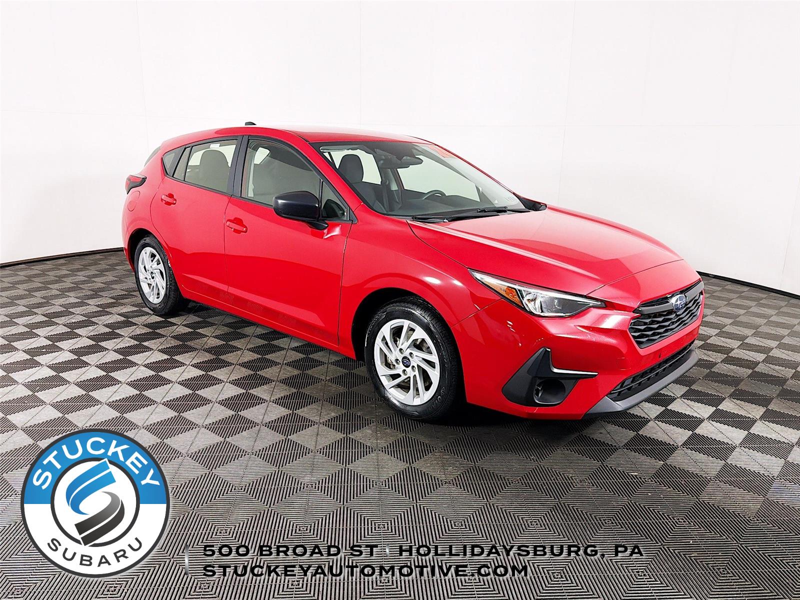 Pure Red 2024 Subaru Impreza Sedan Continuously Variable Transmission
