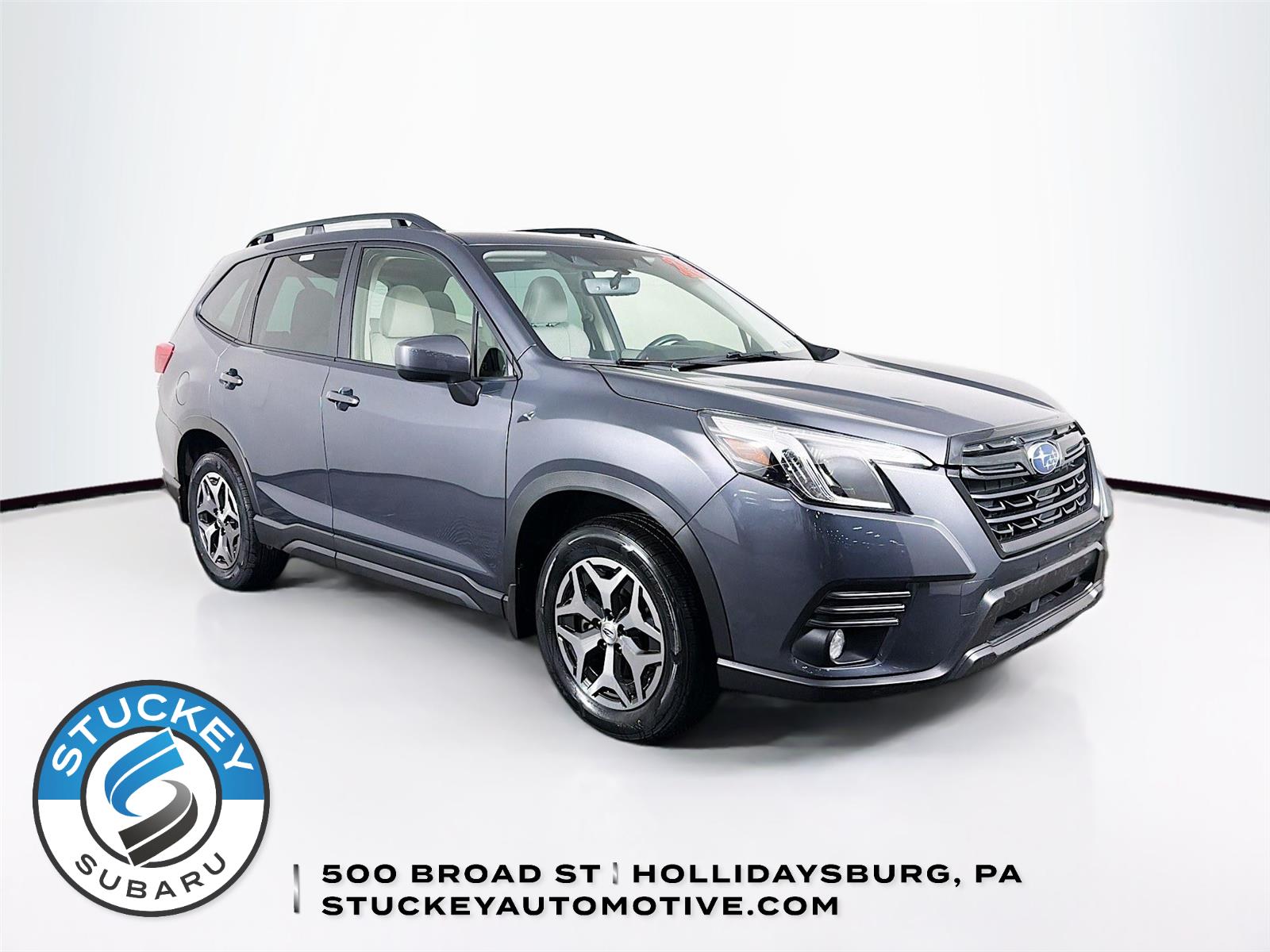 Magnetite Gray Metallic 2023 Subaru Forester Premium Crossover AWD SUV / Crossover All-Wheel Drive Continuously Variable Transmission