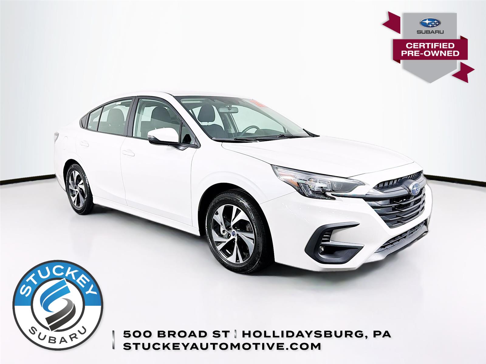 Crystal White Pearl 2025 Subaru Legacy Premium AWD Sedan All-Wheel Drive Continuously Variable Transmission