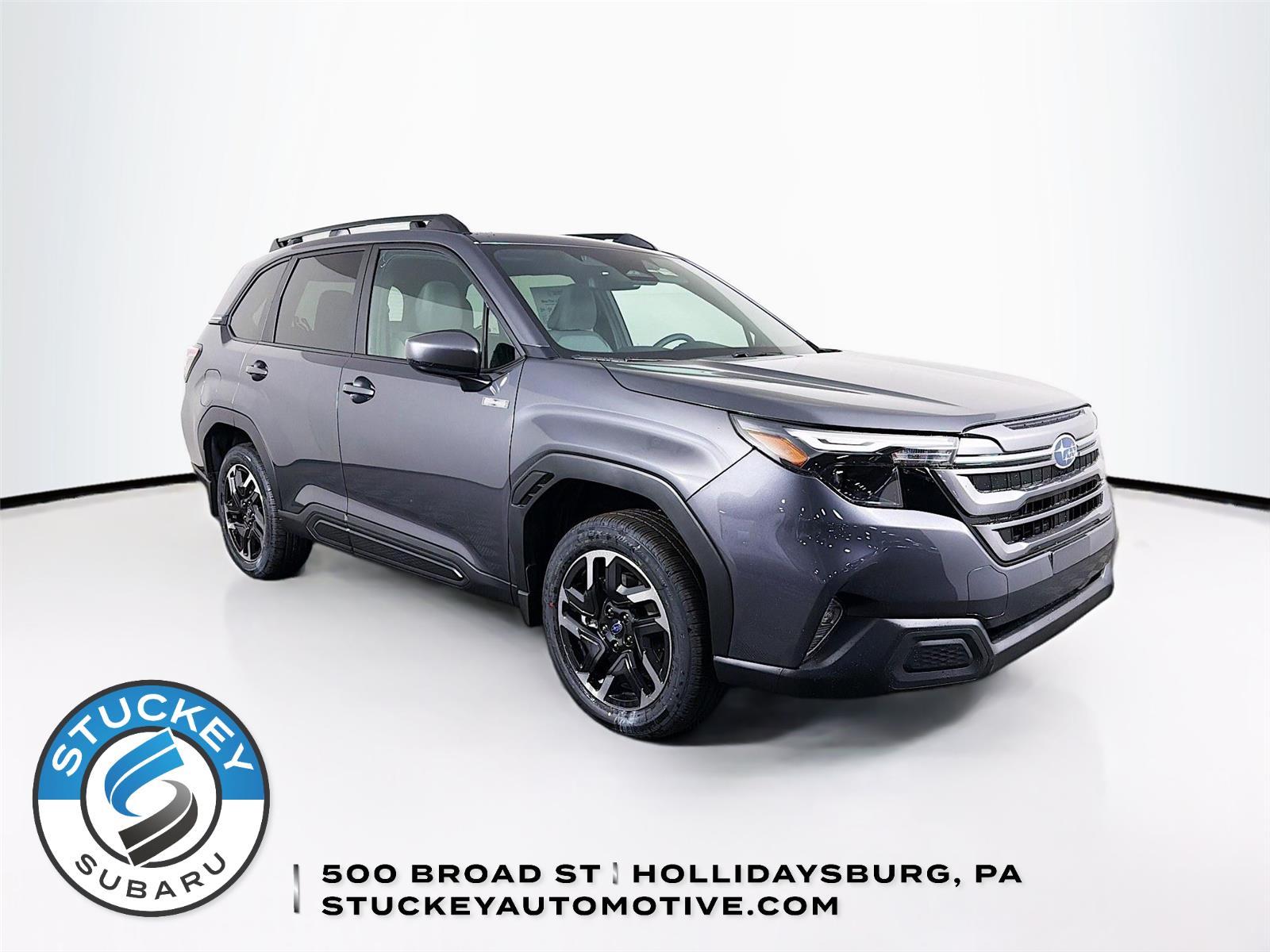 Magnetite Gray Metallic 2026 Subaru Forester Hybrid Premium AWD SUV / Crossover All-Wheel Drive Continuously Variable Transmission