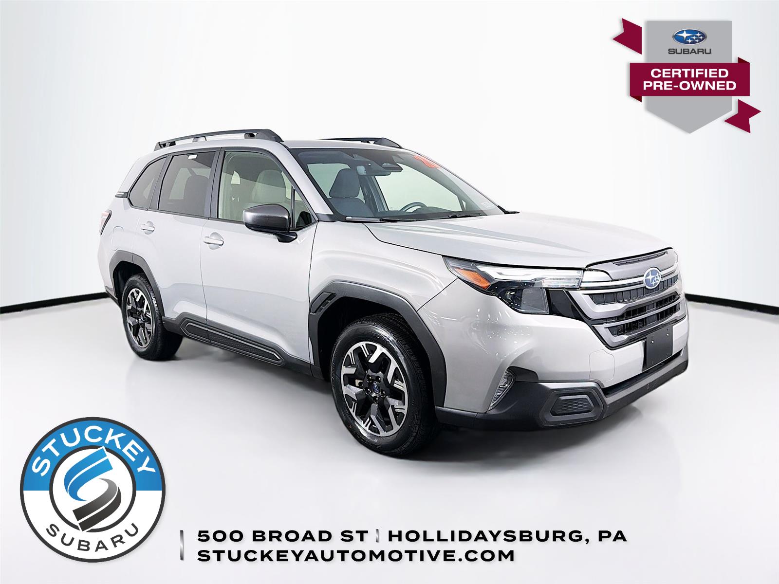 River Rock Pearl 2025 Subaru Forester Premium Crossover AWD SUV / Crossover All-Wheel Drive Continuously Variable Transmission