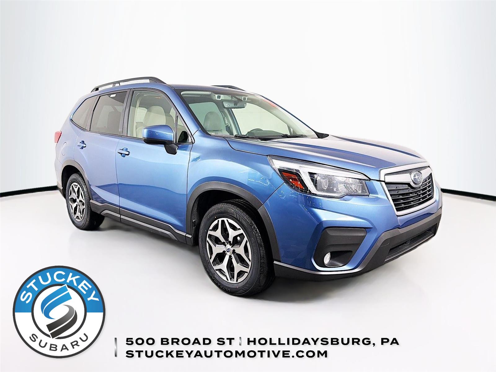 Horizon Blue Pearl 2021 Subaru Forester Premium Crossover AWD SUV / Crossover All-Wheel Drive Continuously Variable Transmission