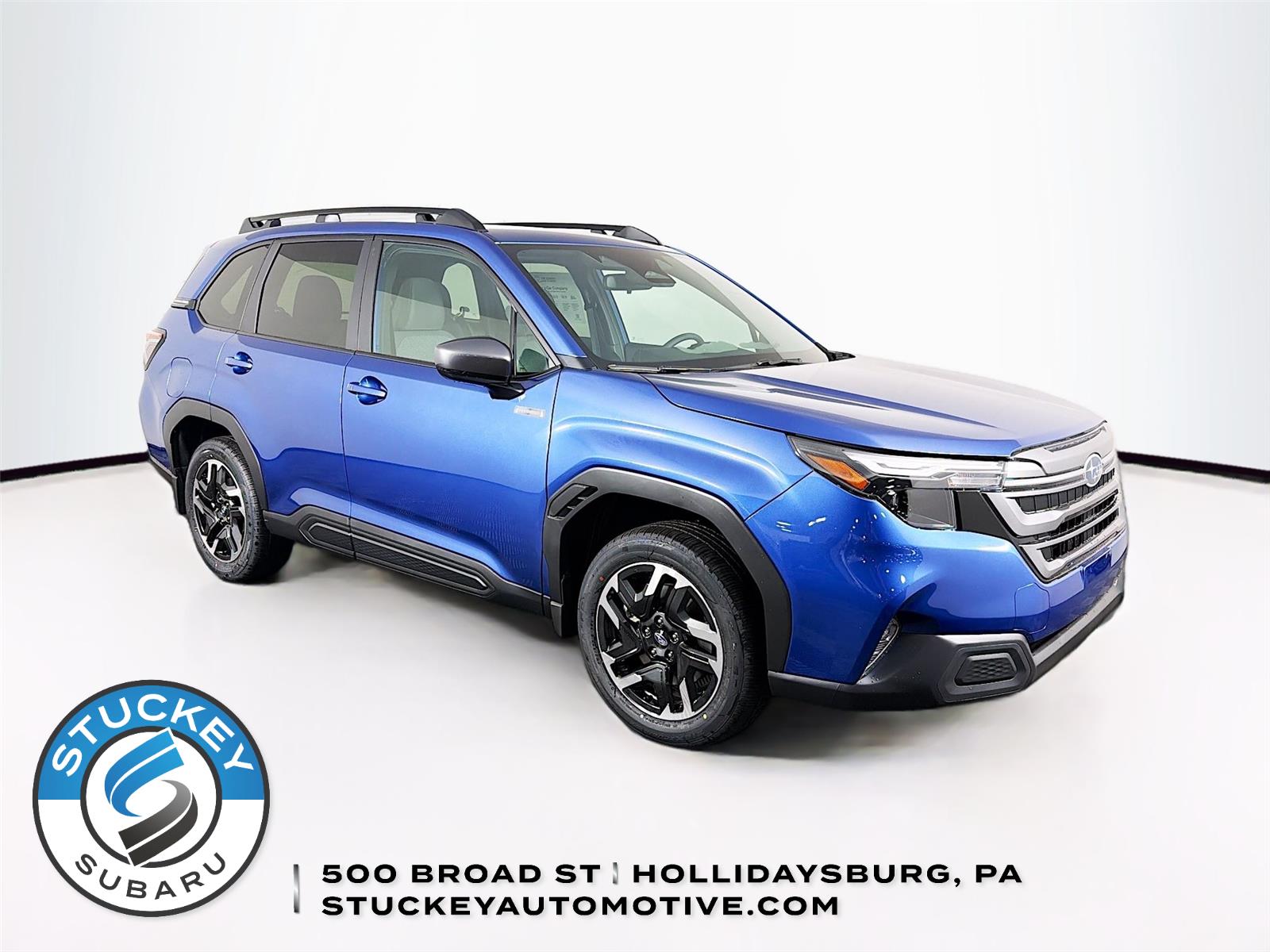 Daybreak Blue Pearl 2026 Subaru Forester Hybrid Premium AWD SUV / Crossover All-Wheel Drive Continuously Variable Transmission