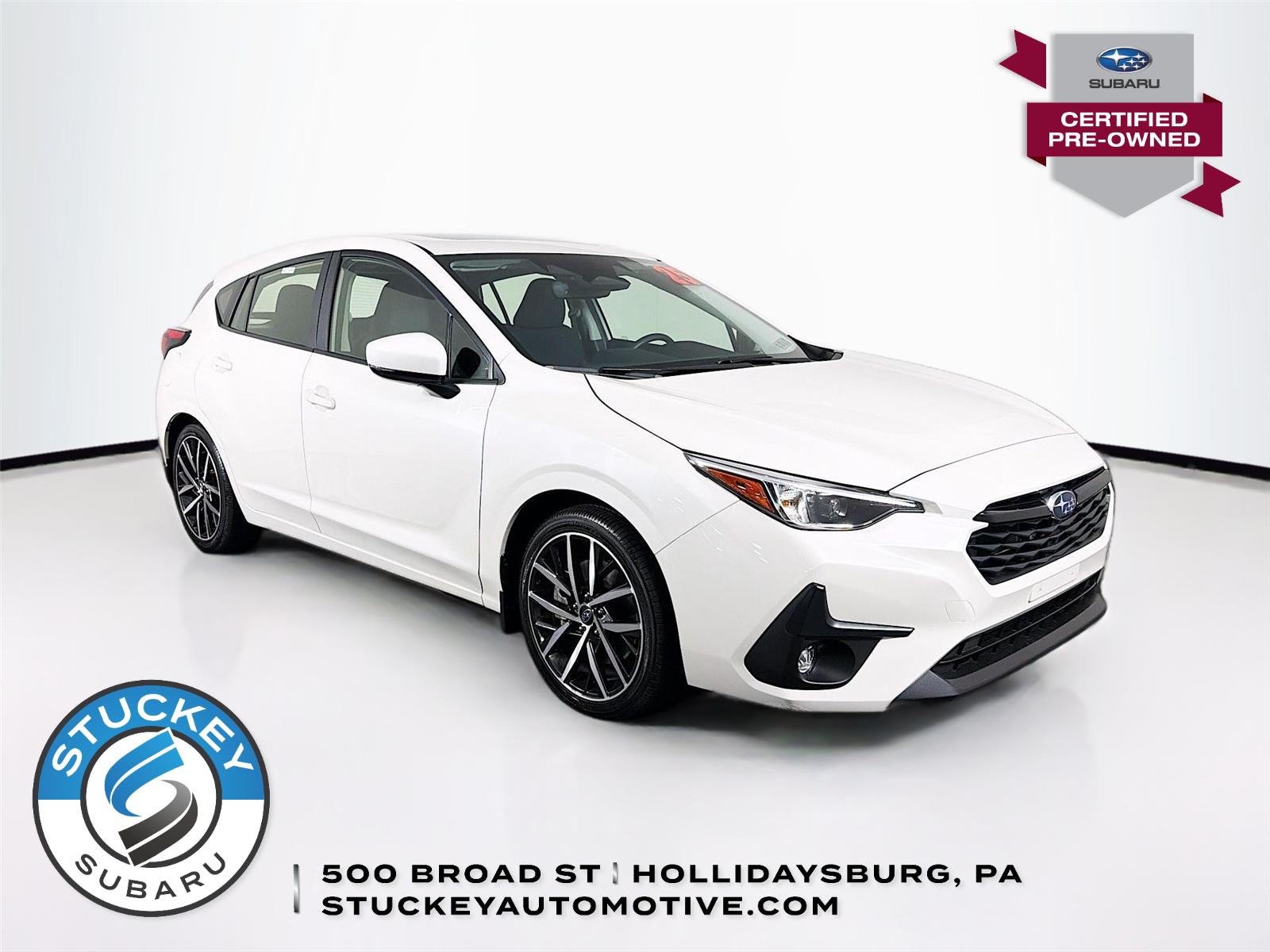 Crystal White Pearl 2025 Subaru Impreza Sport AWD Wagon All-Wheel Drive Continuously Variable Transmission