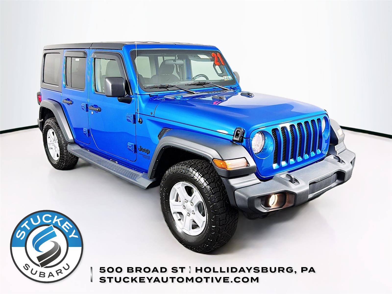 Bright White Clearcoat 2021 Jeep Wrangler Unlimited Sport S 4WD SUV / Crossover Four-Wheel Drive 8-Speed Automatic