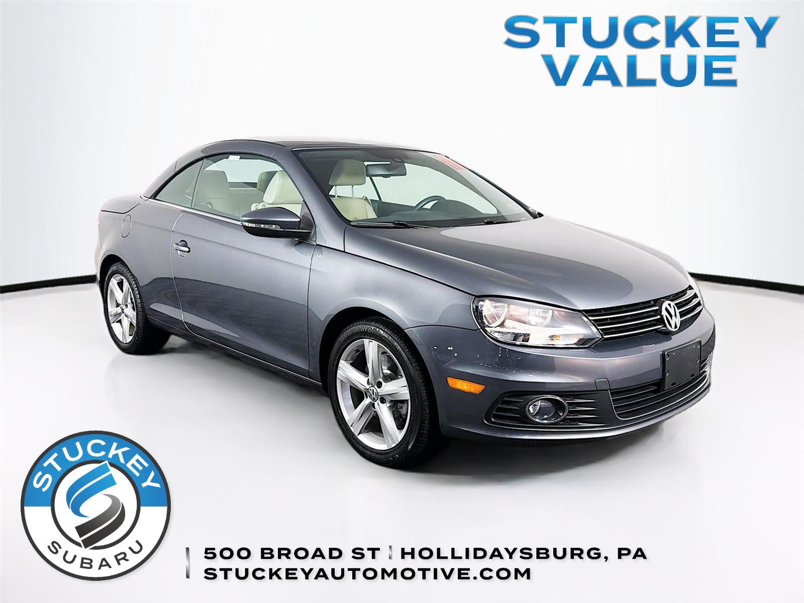 Indium Gray Metallic 2012 Volkswagen Eos Lux SULEV Convertible Front-Wheel Drive Automatic
