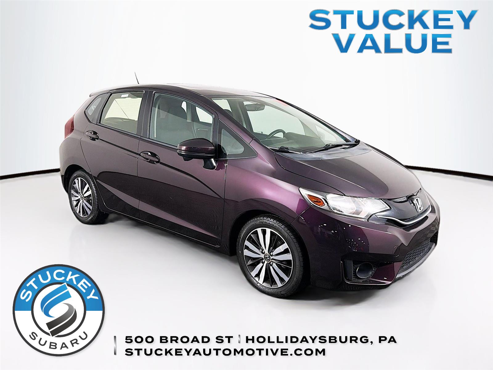 Passion Berry Pearl 2017 Honda Fit EX Hatchback Front-Wheel Drive Continuously Variable Transmission