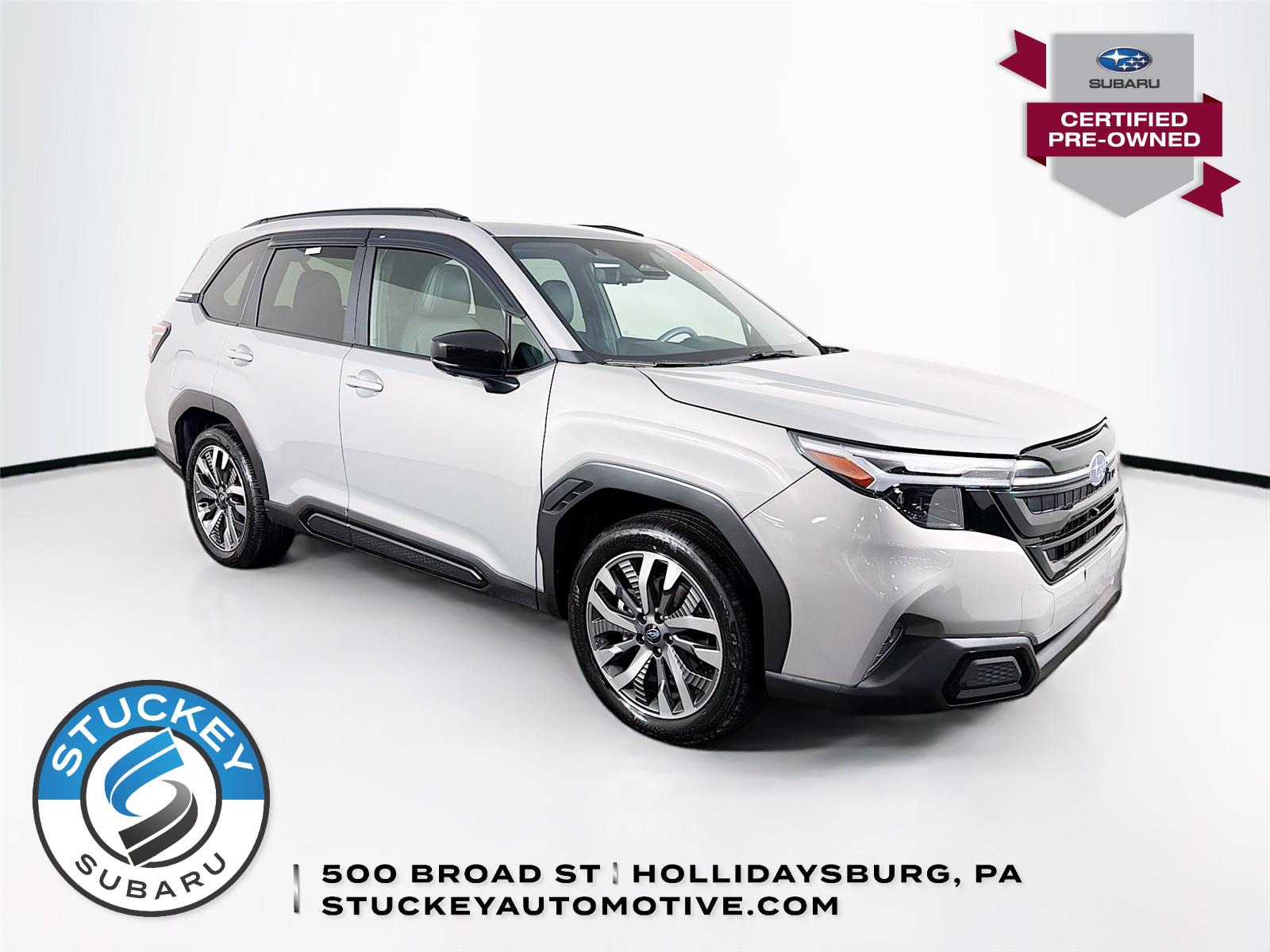 Gray 2025 Subaru Forester Touring Crossover AWD SUV / Crossover All-Wheel Drive Continuously Variable Transmission