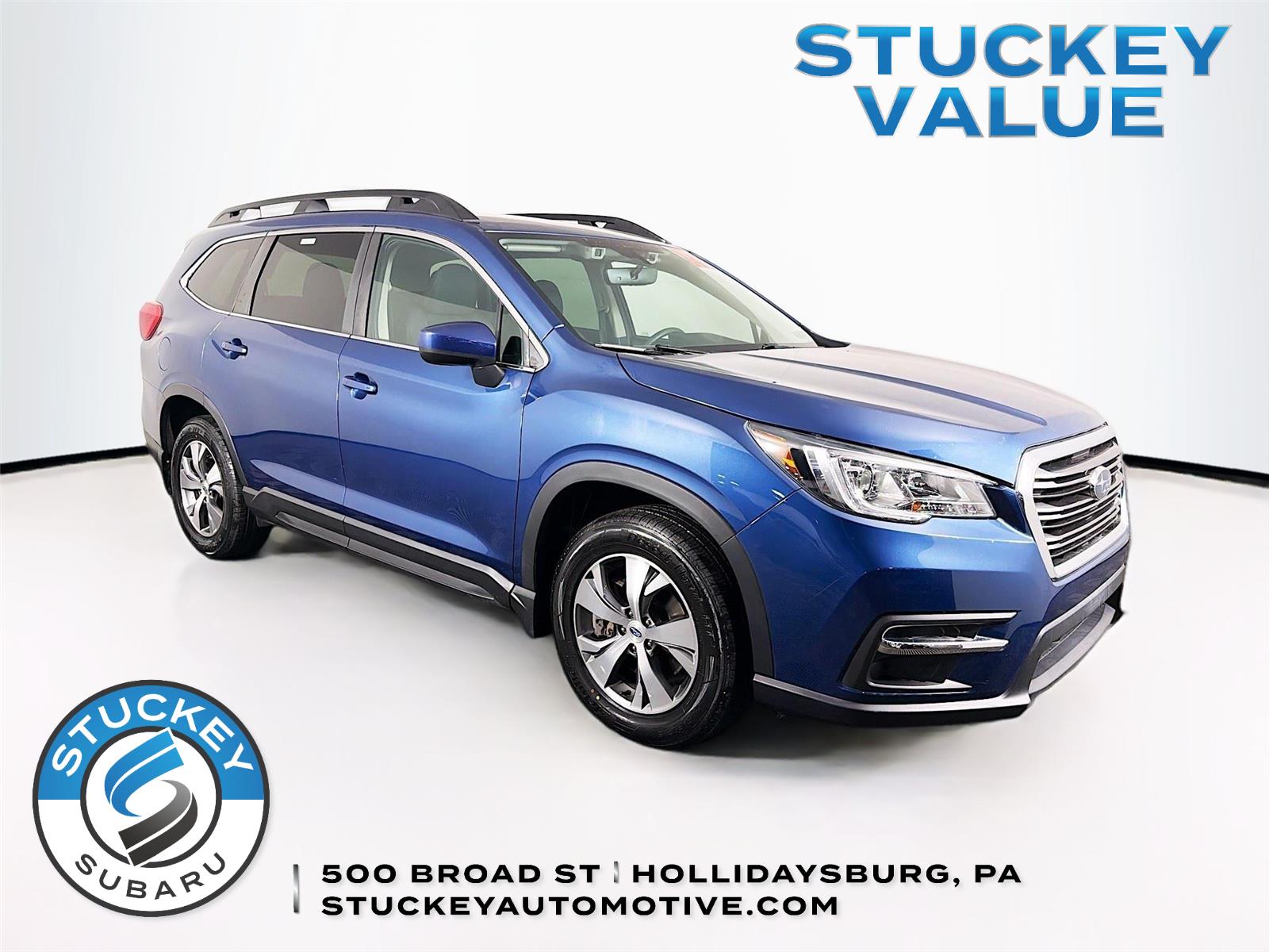 Abyss Blue Pearl 2020 Subaru Ascent Premium 8-Passenger AWD SUV / Crossover All-Wheel Drive Continuously Variable Transmission