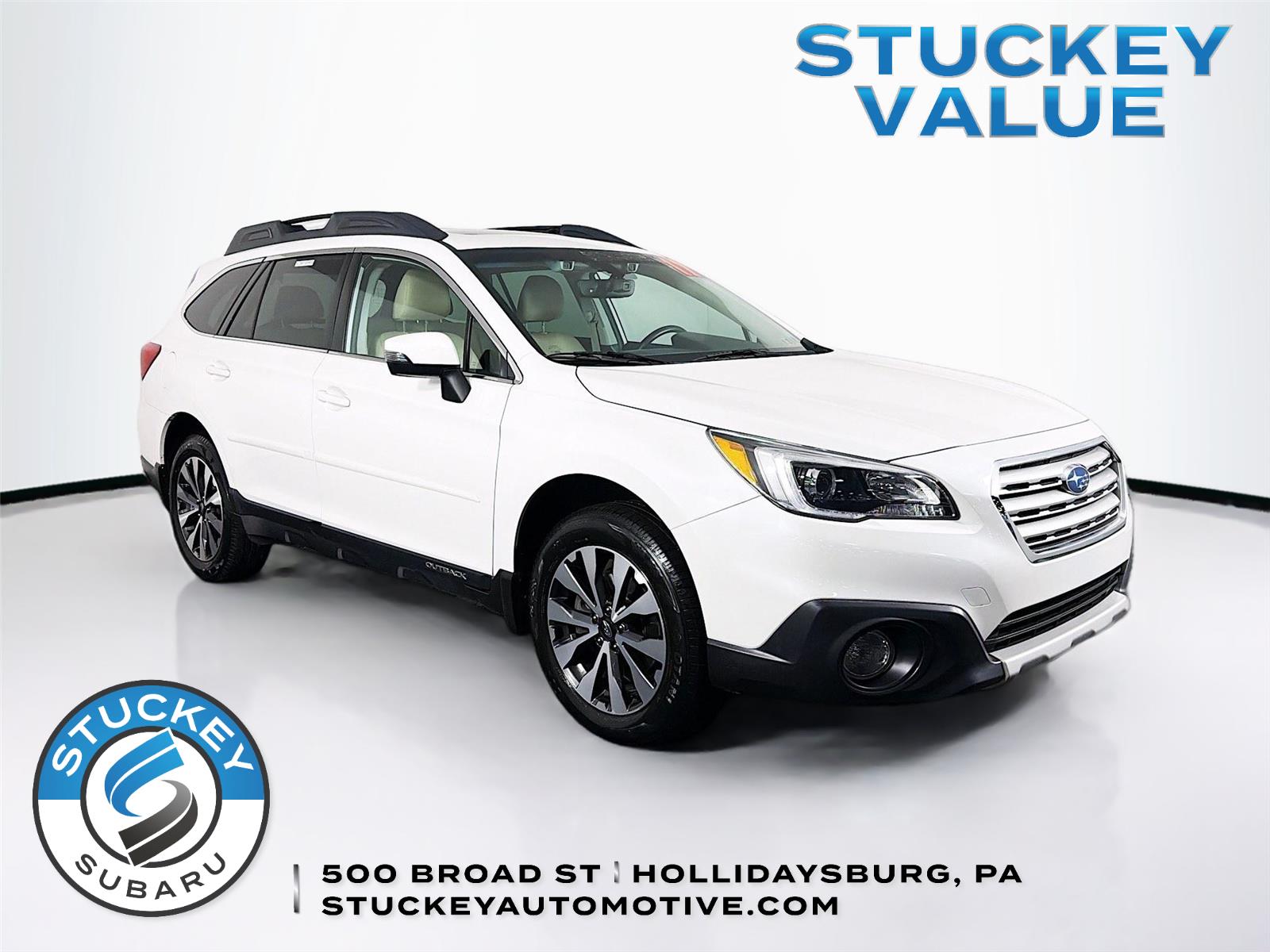 Crystal White Pearl 2017 Subaru Outback Wagon All-Wheel Drive Continuously Variable Transmission